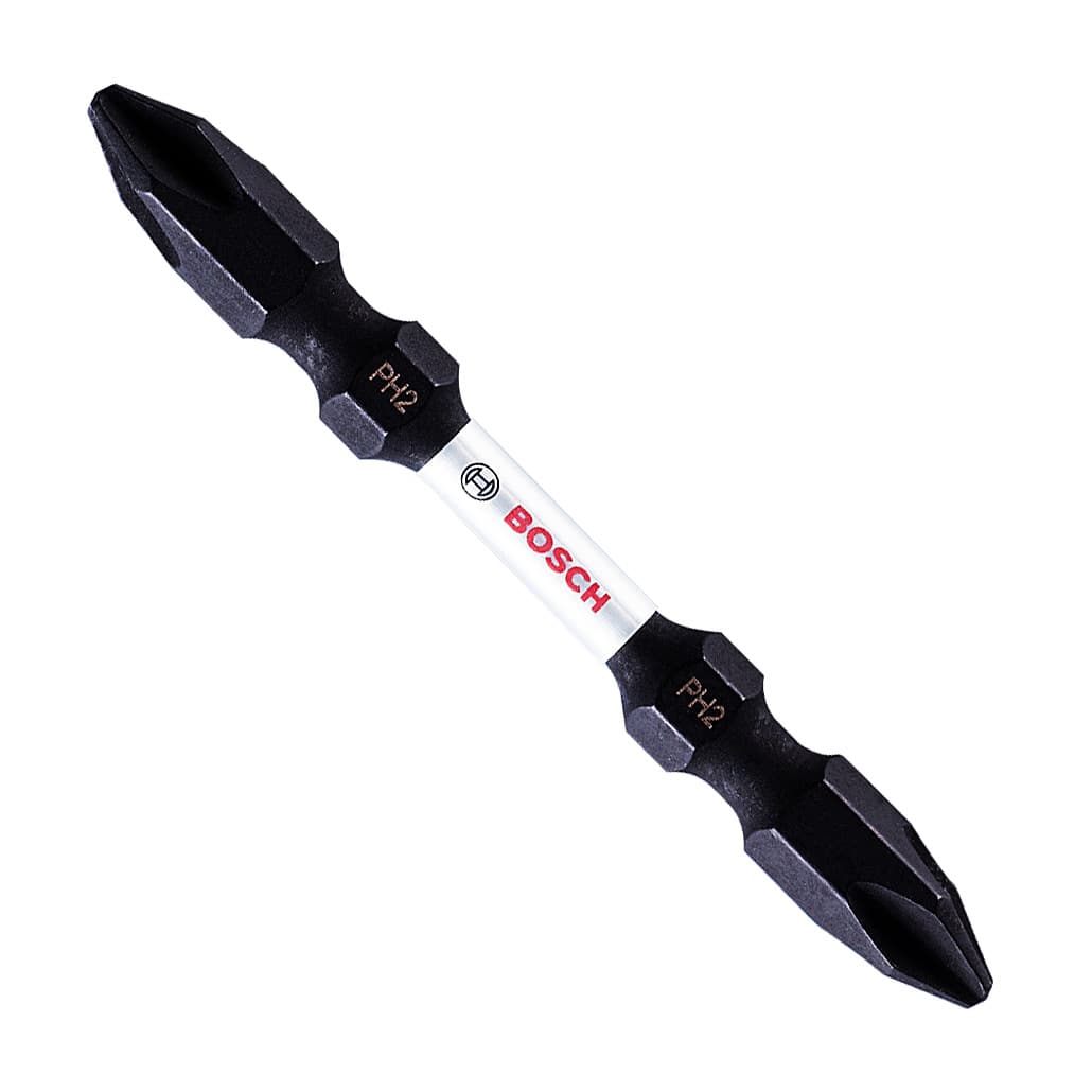 Bosch PH2 x 65 mm Length Phillips Impact Screwdriver Bit Double Ended (Pack of 2 Pcs), 2 608 522 408