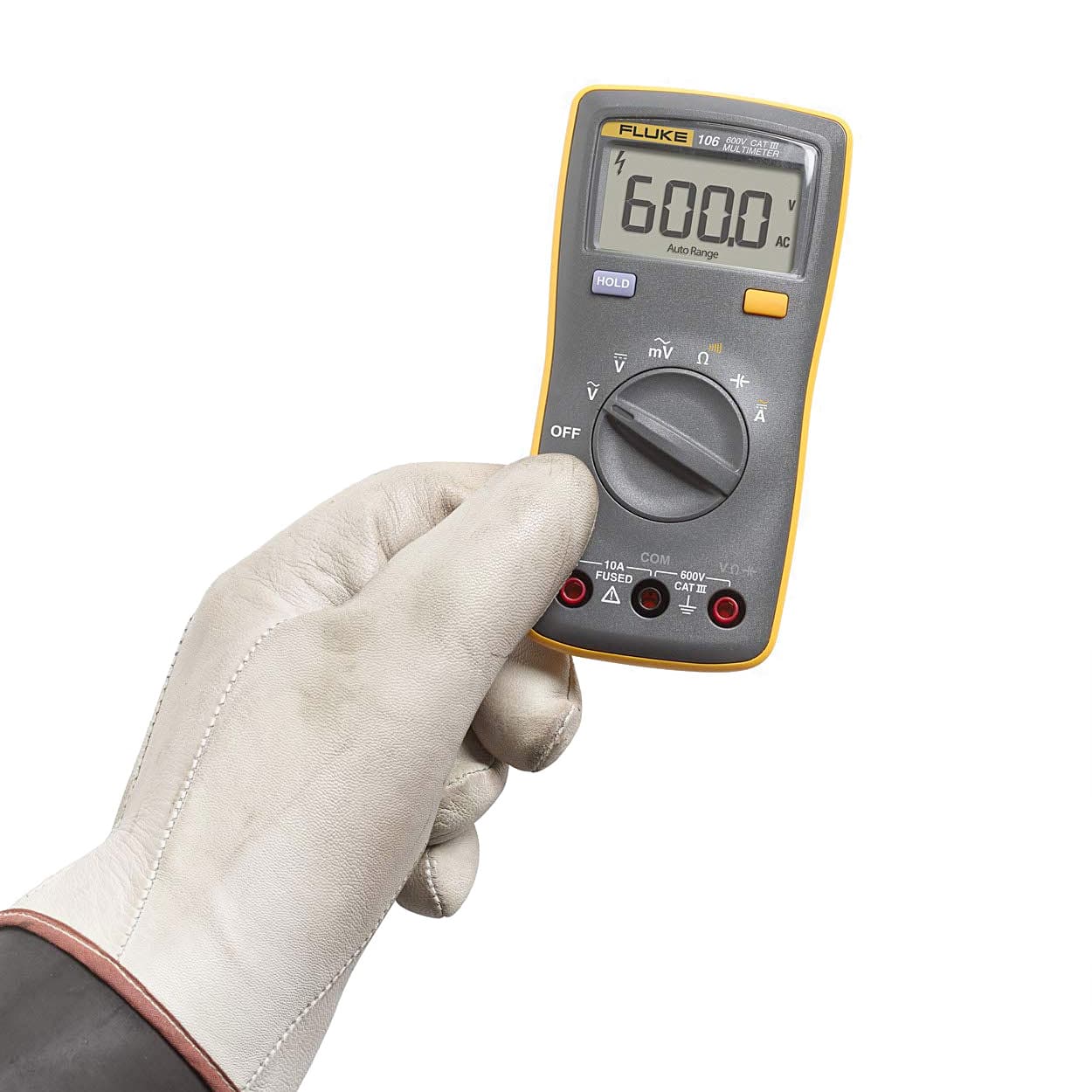 Fluke 106 6000 Counts / 600V Palm-Sized Digital Multimeter