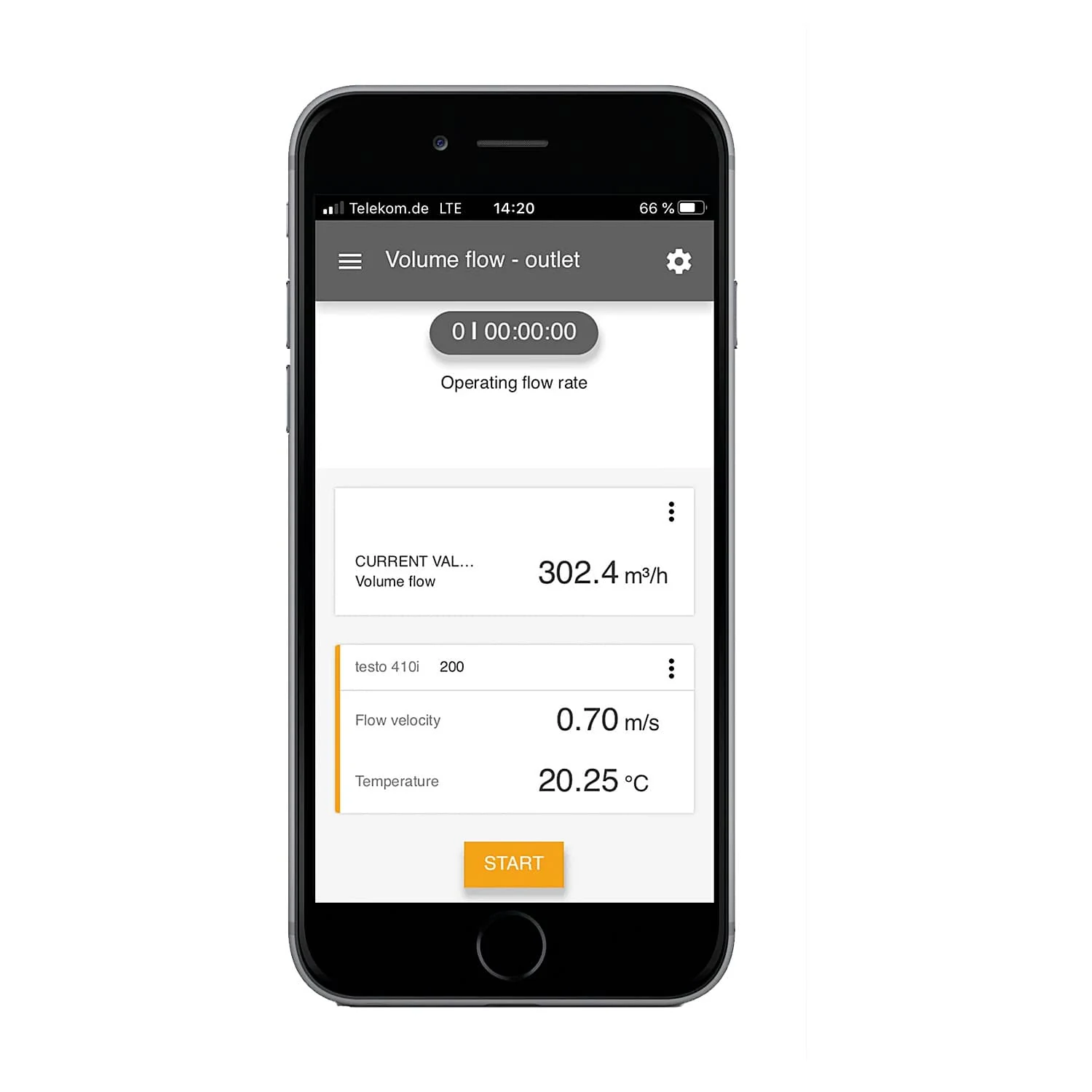 Testo 0.4 - 30 m/s Vane Anemometer with Smartphone Operation, Testo 410i
