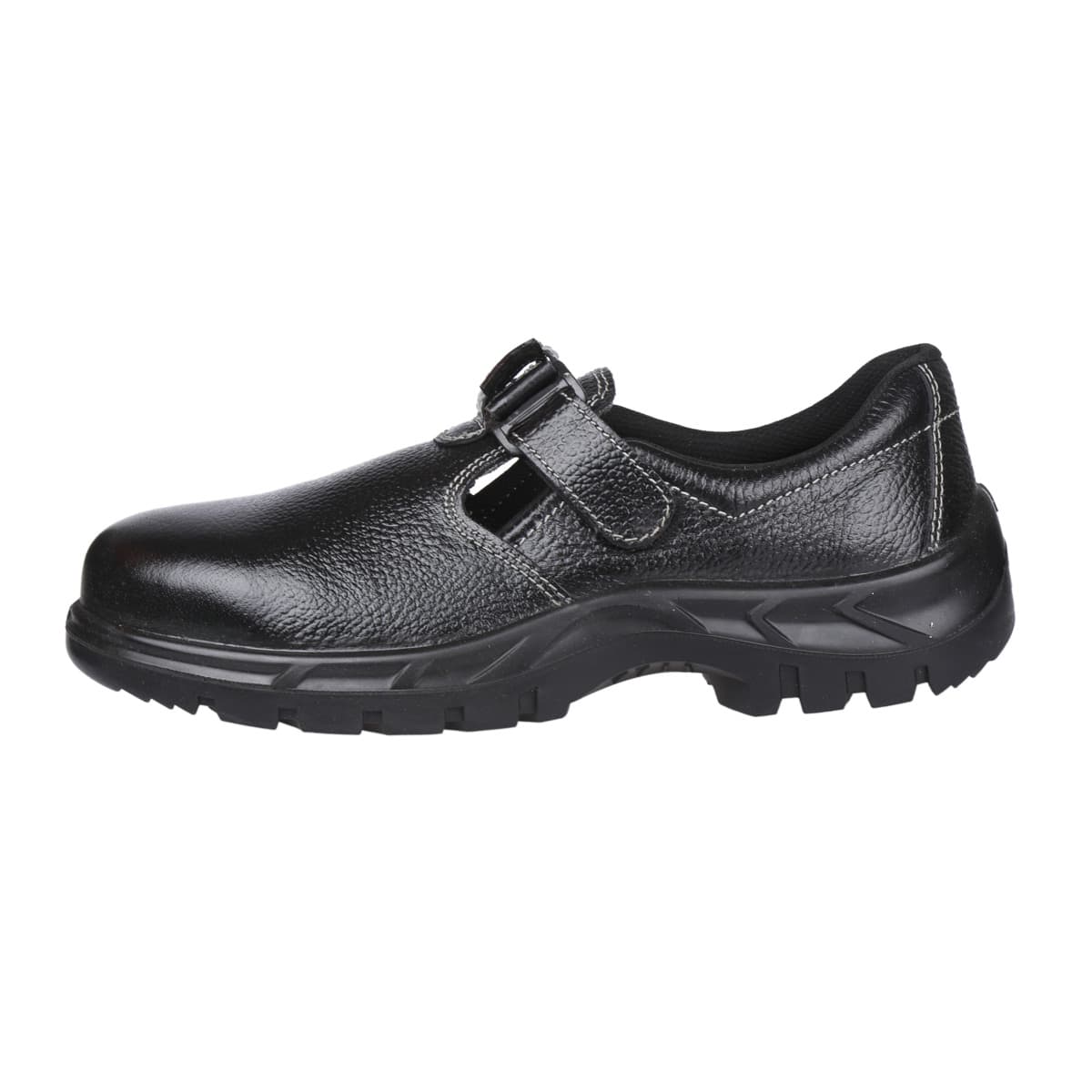 Karam Women's Grain Leather Safety Shoe - Steel Toe (Black), FS101BL