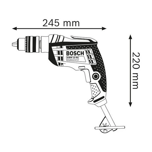 Bosch 13mm 600W Professional Rotary Drill, GBM 13 RE