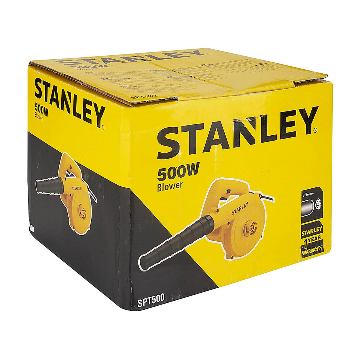 Stanley 3.5 m3/min 500W Single Speed Air Blower, SPT500-IN