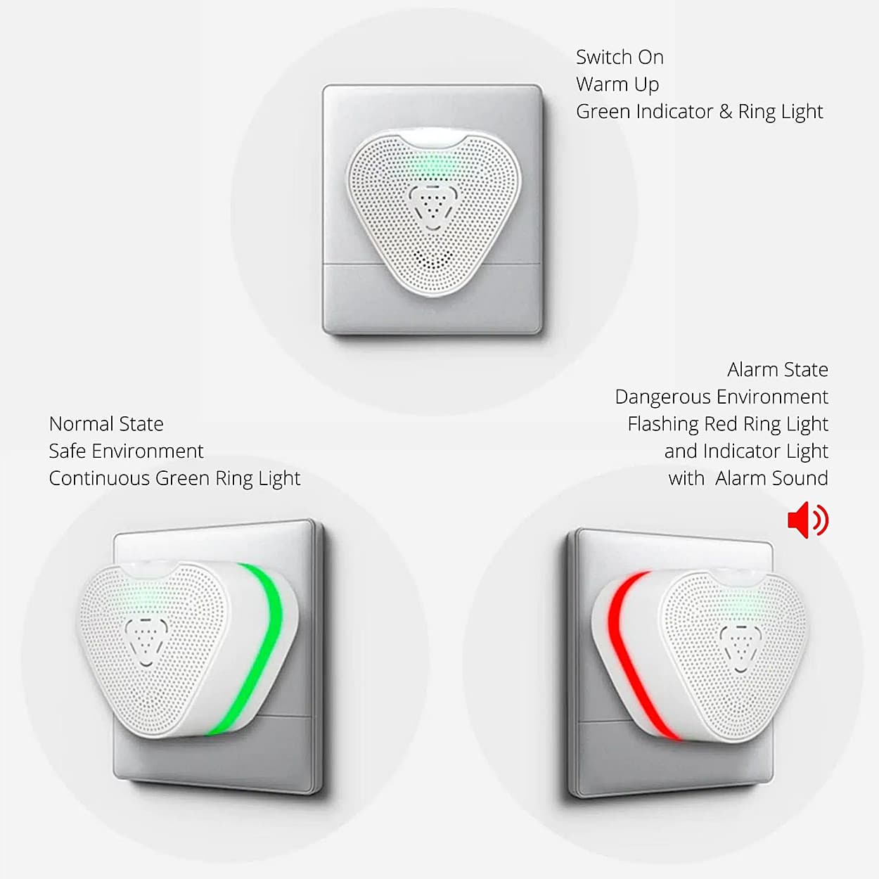 Metravi 110 - 220V AC Combustible Gas Detector & Alarm, GD-09-1M