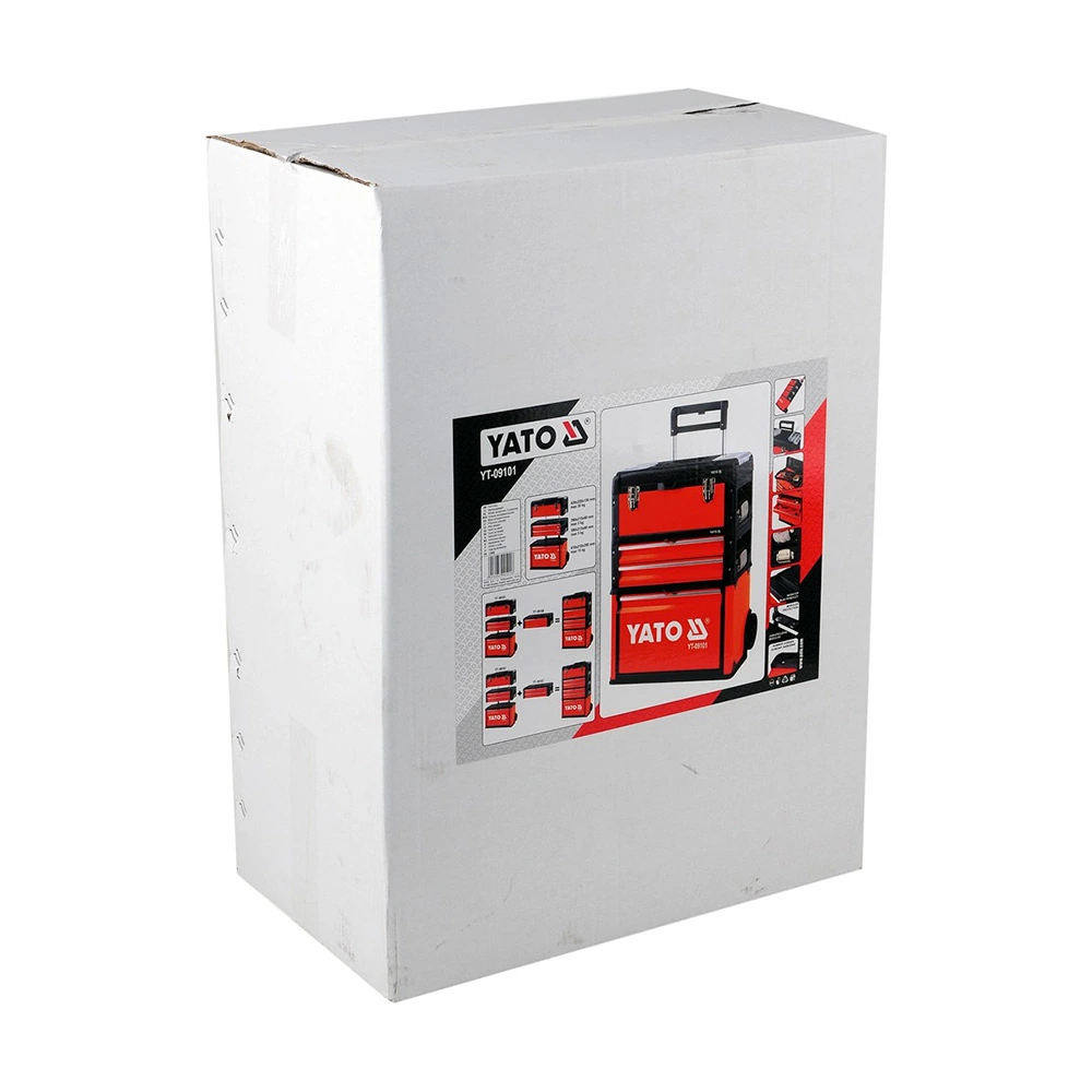Yato 520 x 320 x 720 mm Trolley Tool Box Madeup of 3 Parts, YT-09101