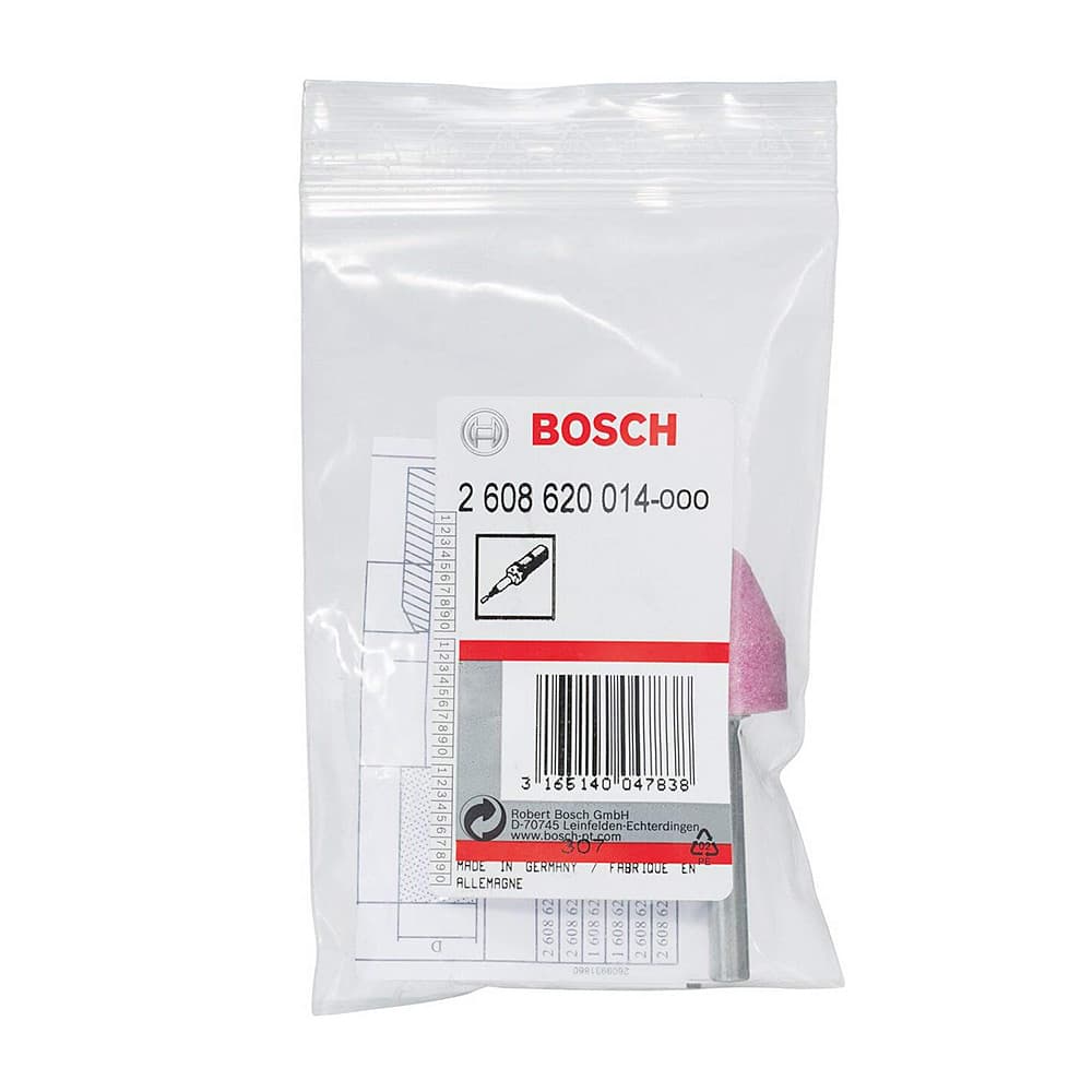 Bosch 20 mm Dia. Medium Hard Conical Grinding Stone, 2 608 620 014