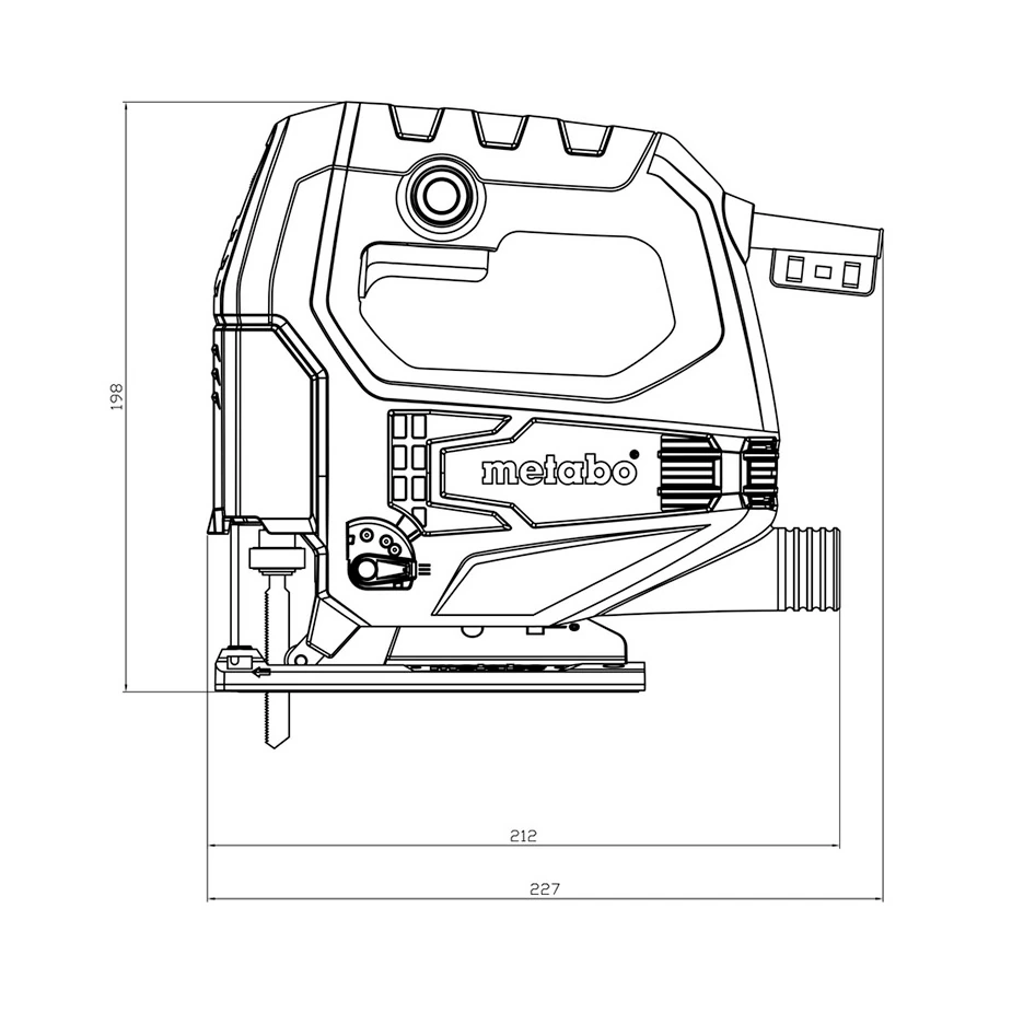 Metabo 18mm 450W Quick Jigsaw, STEB 65