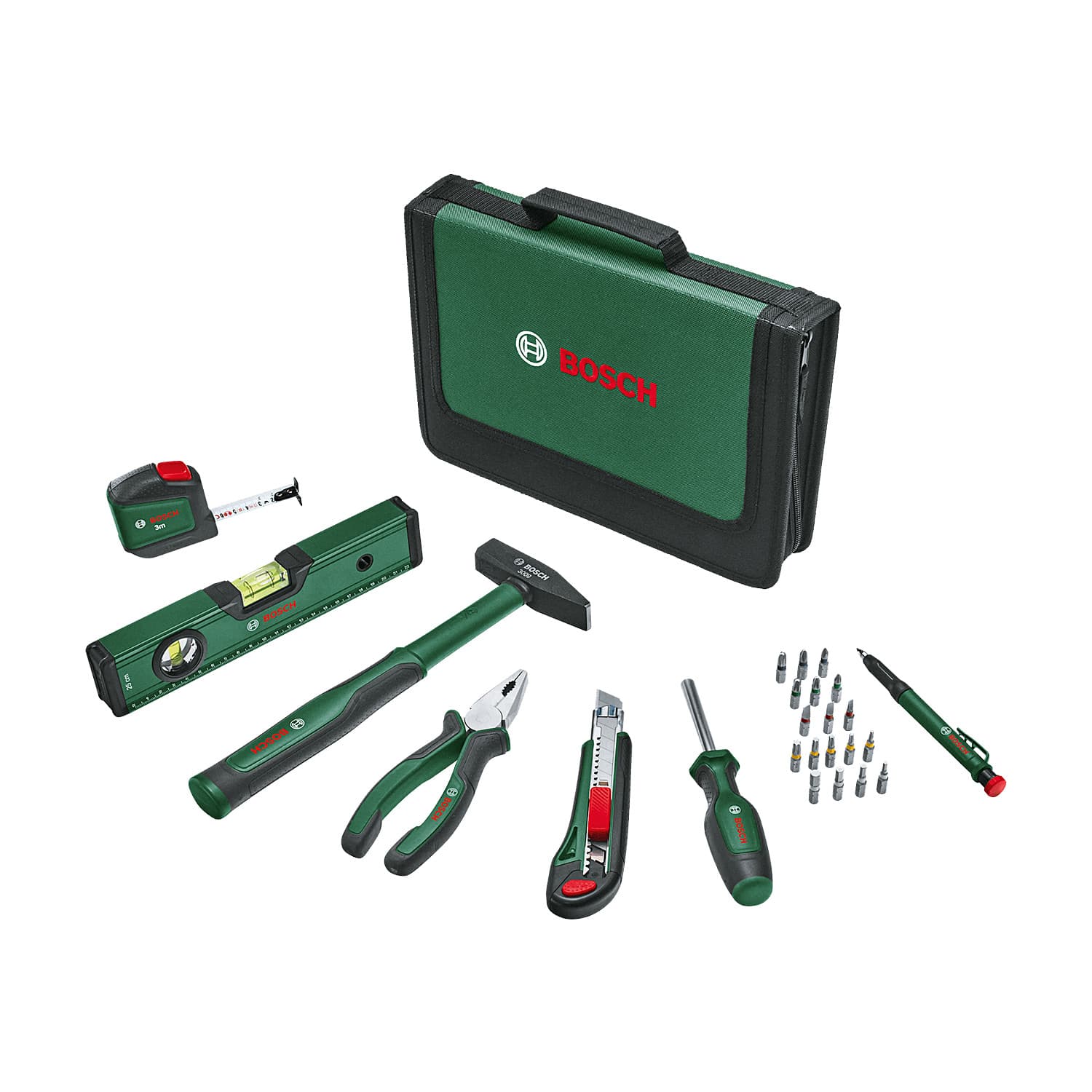 Bosch 25 Pcs Universal Hand Tool Set, 1 600 A02 BY6