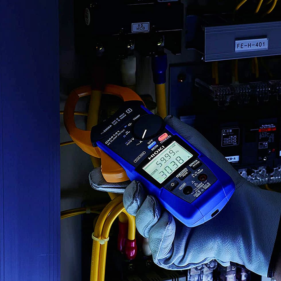 Hioki 60.00 A - 2000 A True-RMS AC Clamp Meter, CM4141-50