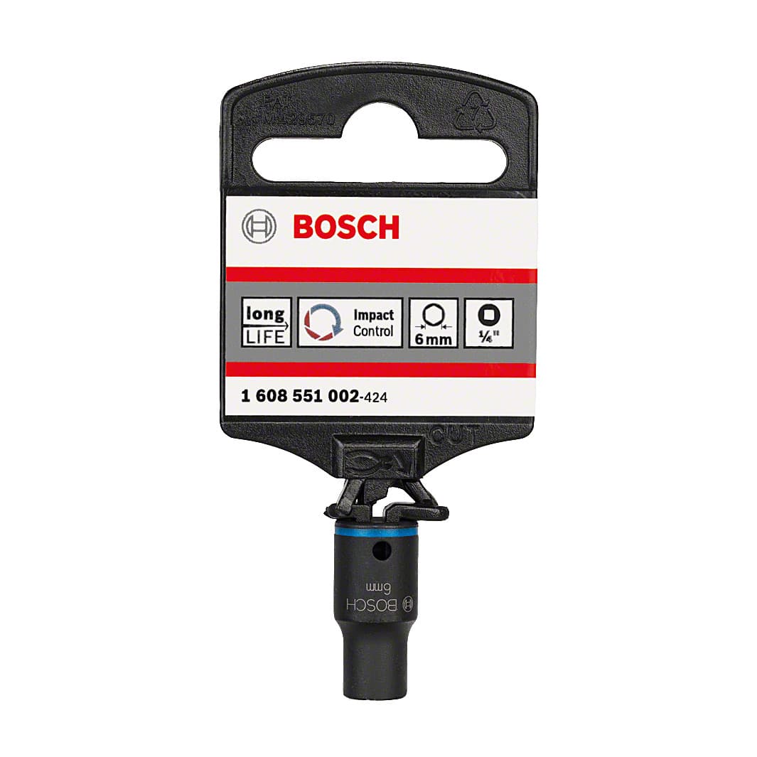Bosch 6.00 mm, 1/4" Sq. Drive Sockets For Impact Wrenches, 1 608 551 002