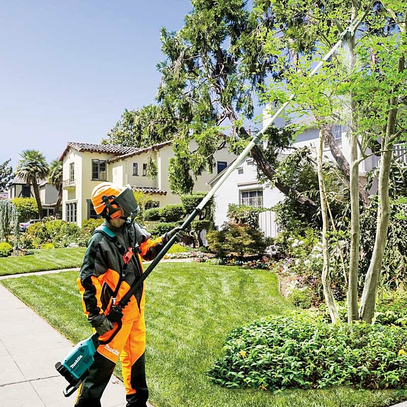 Makita 18V X2 (36V) LXT 30 cm (12") Cordless Telescopic Pole Saw with Rapid Charger & 2Pcs 5.0Ah Batteries, DUA301PT2
