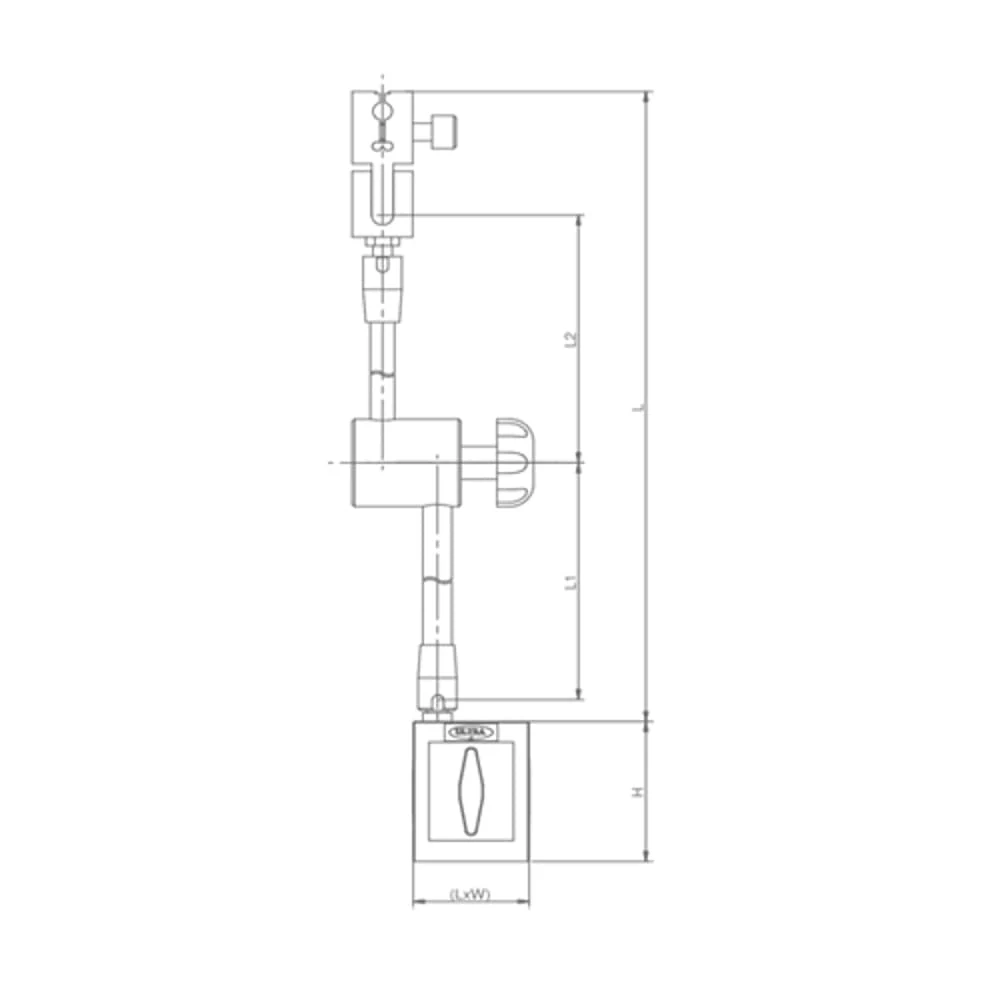 Ultra 28 kgf Universal Clamping Magnetic Base with Fine Adjustment, UL 50417