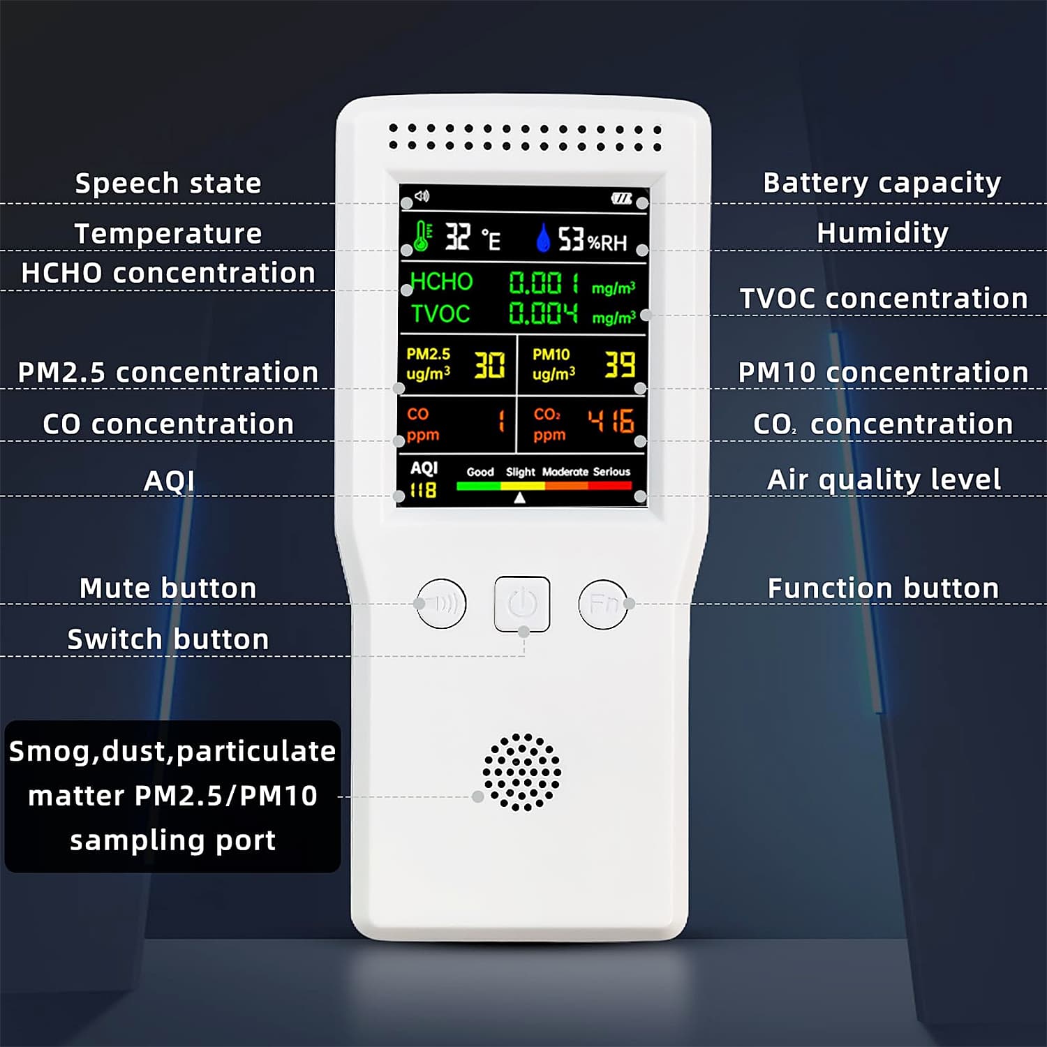 TB Basics 9 in 1 Air Quality Detector