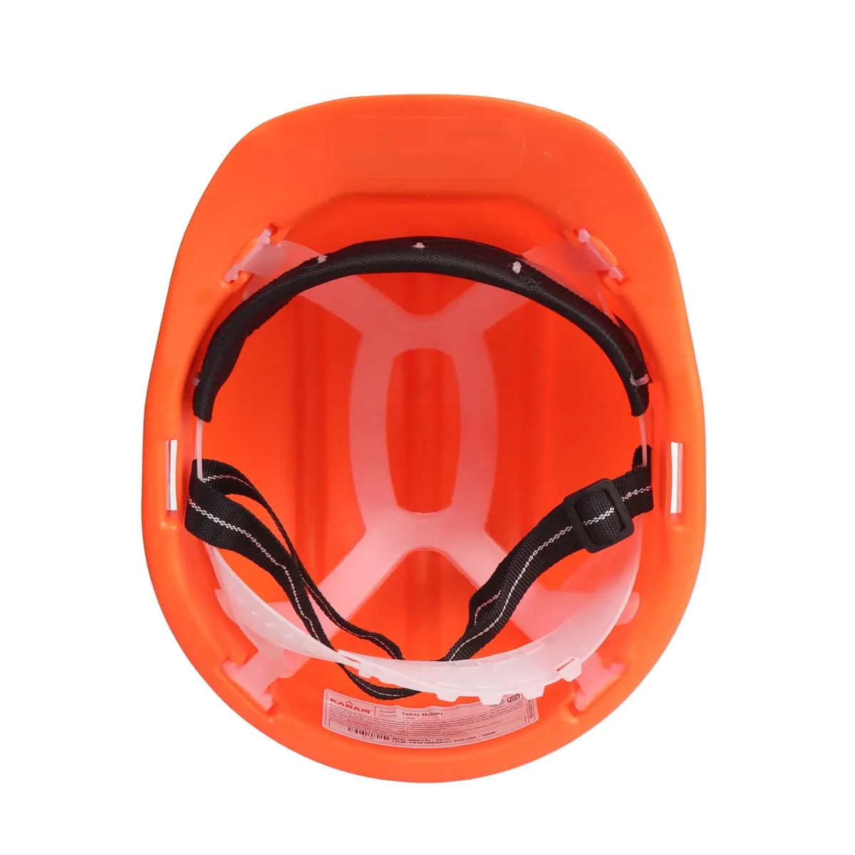 Karam ISI Marked Shelmet Safety Helmet With Plastic Cradle (Orange), PN501