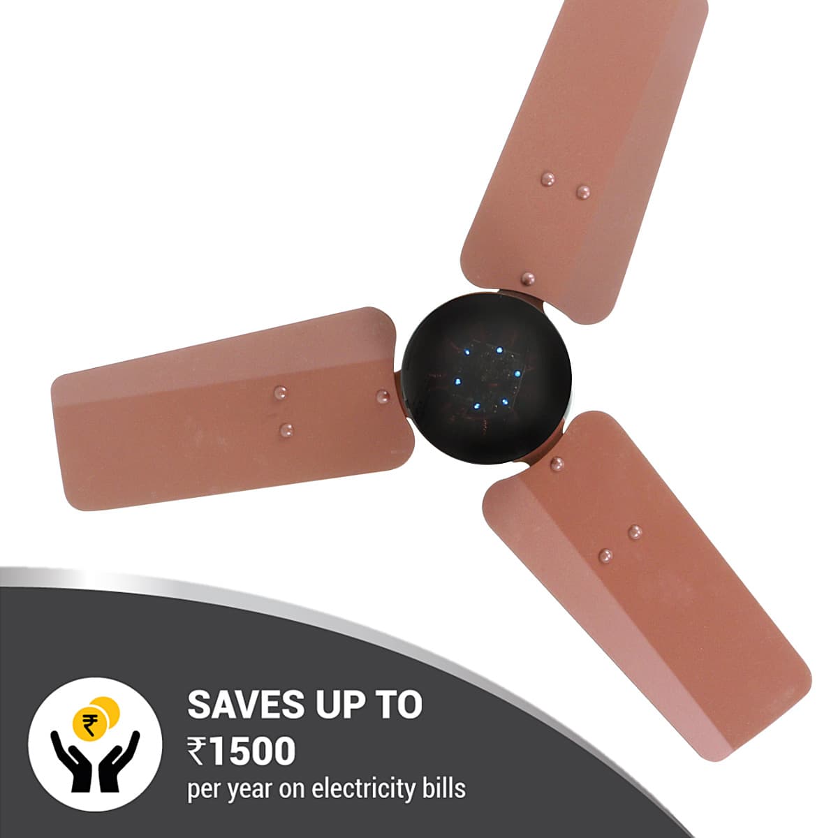 Atomberg Renesa 600 mm Energy Efficient Ceiling Fan With BLDC Motor & Remote (Matt Brown)