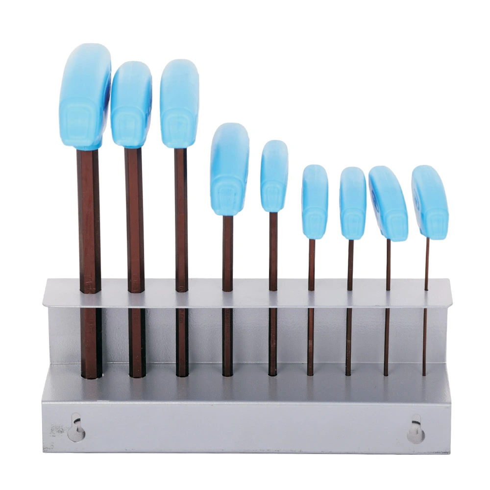 Taparia 9 Pcs (1.5 mm - 10 mm) T-Handle Allen Key Sets, TAKM 9