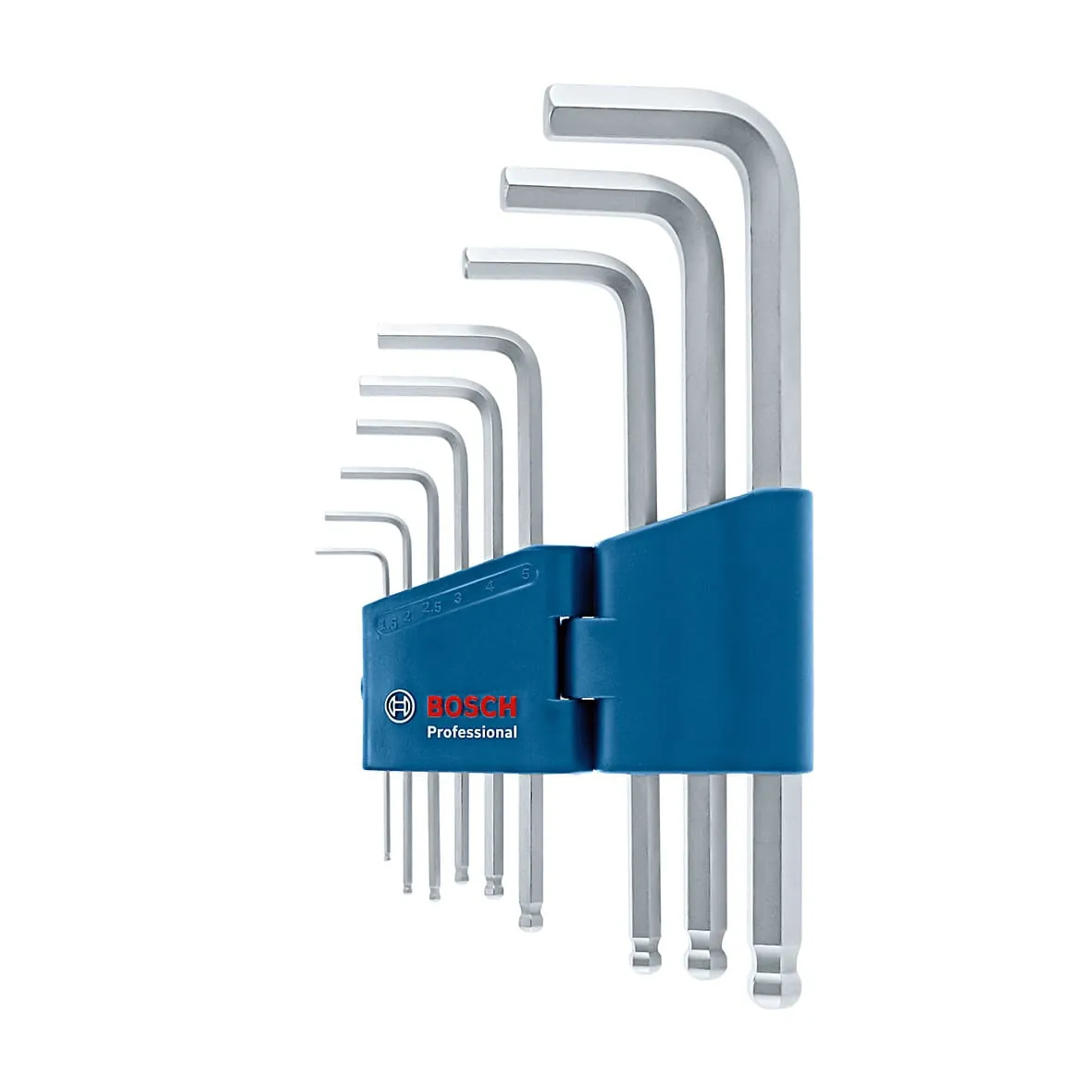 Bosch 9 Pcs Hex Allen Key Set, 1 600 A01 TH5