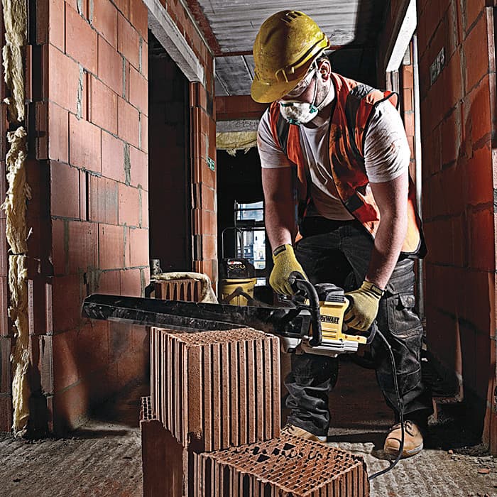 Dewalt 1700W / 430mm Alligator Saw For Cutting ACC Blocks, DWE397-QS