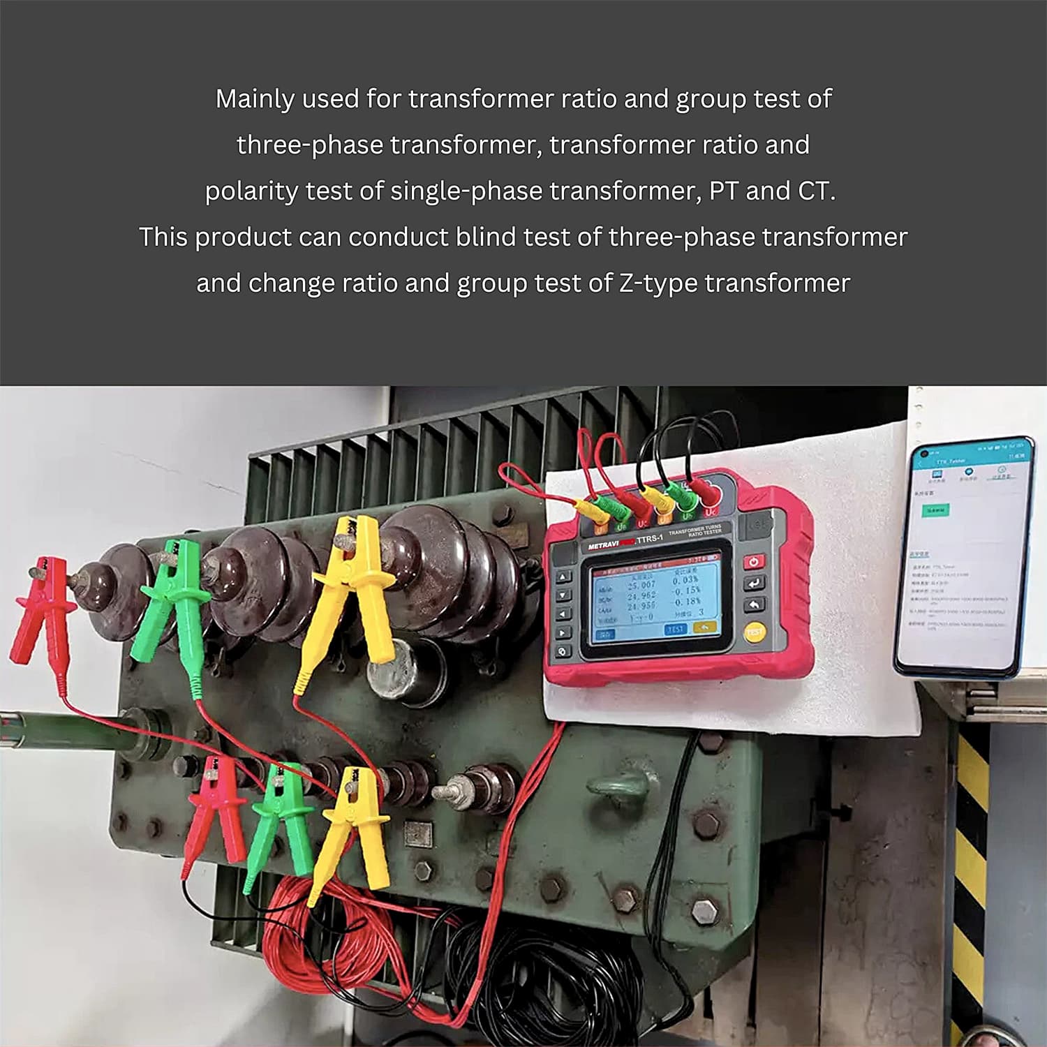 Metravi 0.9 - 10000 Transformer Turns Ratio Tester, PRO TTRS-1