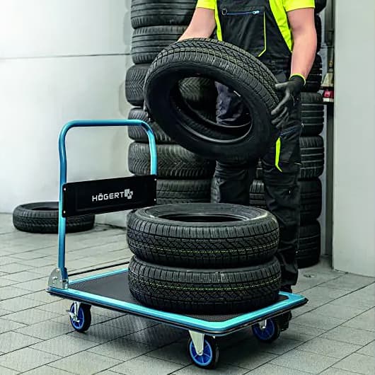 Hogert 900 x 600 mm Heavy Duty Hand Trolley, HT7G555