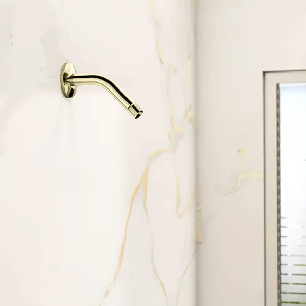 Kohler Complementary Wall Mount Shower Arm With Escutcheon In French Gold Finish, K-1061577IN-AF