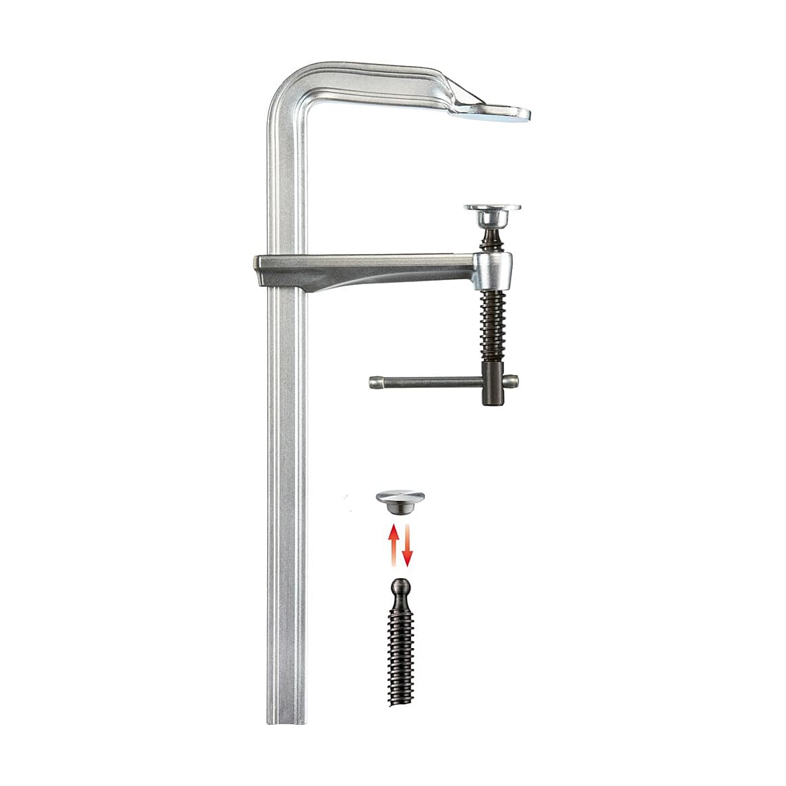 Bessey 800 mm All-Steel Screw Clamp with Tommy Bar, GZ80K