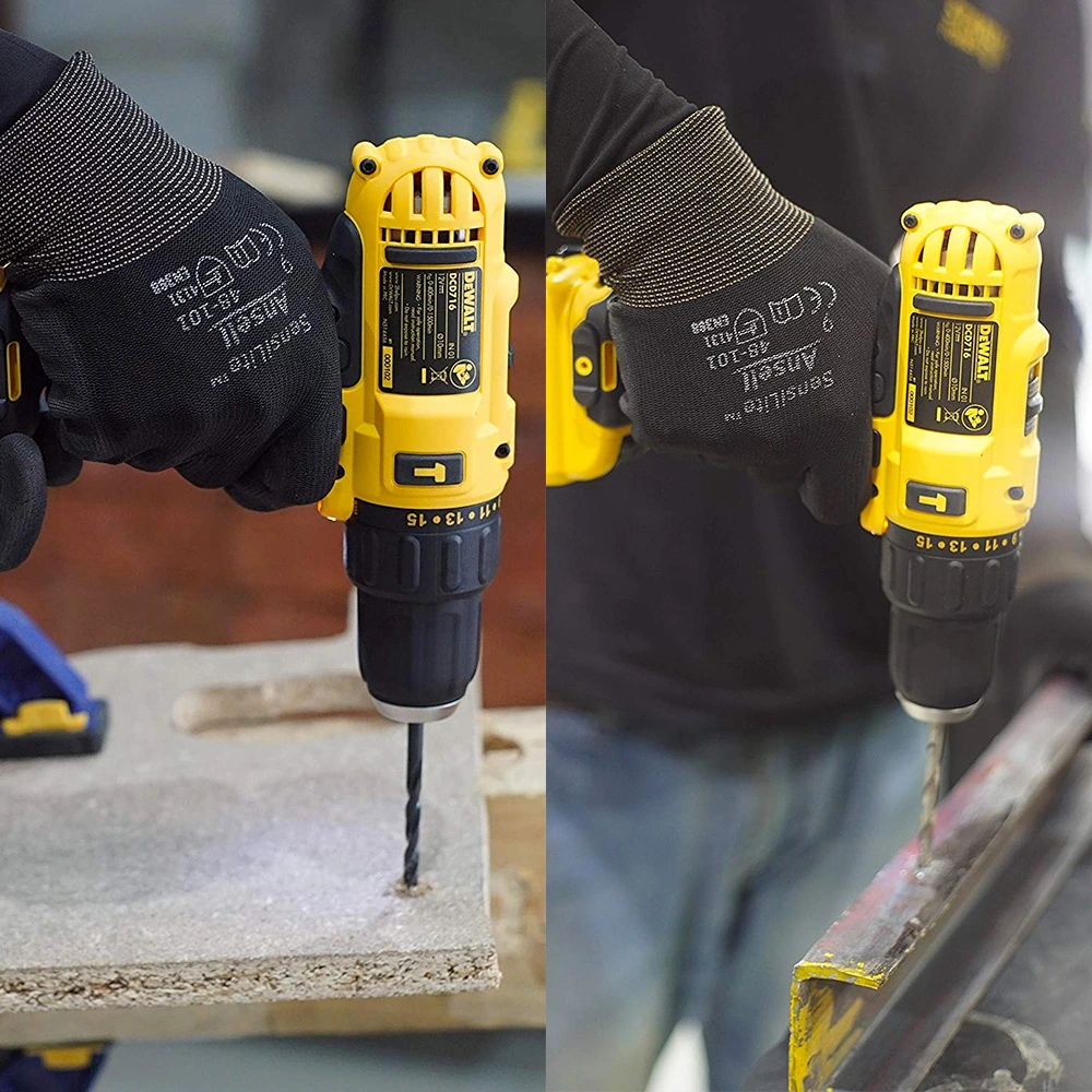 Dewalt 10.8V / 10mm XR Lithium-Ion Cordless Hammer Drill Driver with 2x2.0 Ah Batteries Included, DCD716D2-IN
