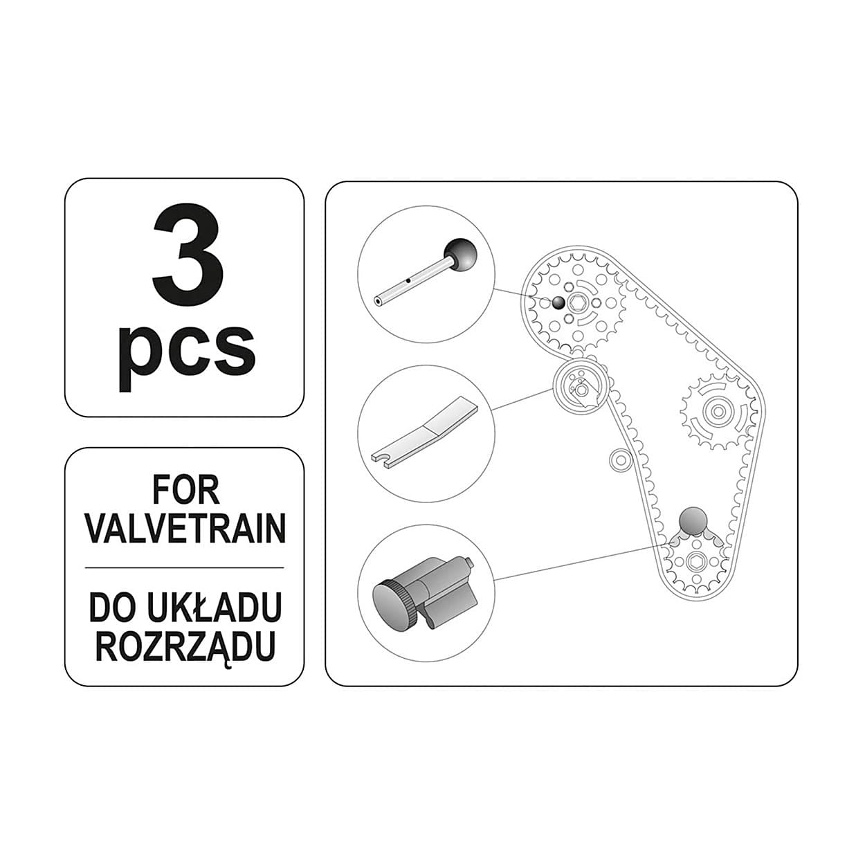 Yato Diesel Engine Locking Setting Kit, YT-0632