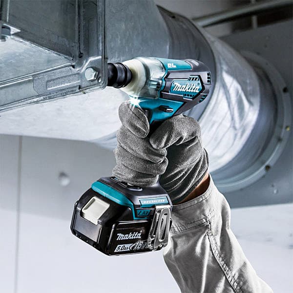 Makita 18V LXT BL 210 Nm Cordless Impact Wrench with Reverse Rotation Auto Stop Mode (Bare Tool), DTW181Z