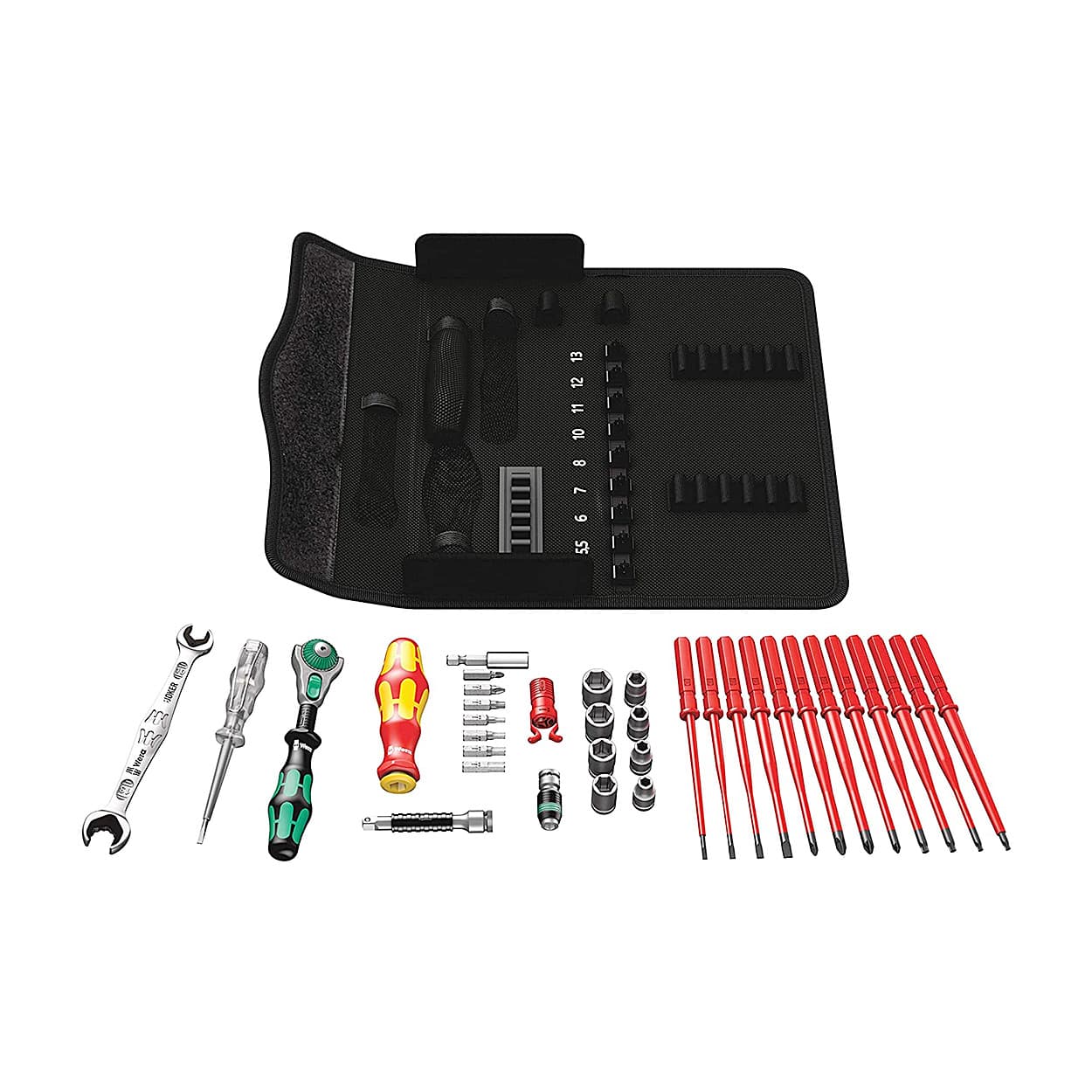 Wera 35 Pcs Kraftform Kompakt W1 Maintenance Kit, 05135926001