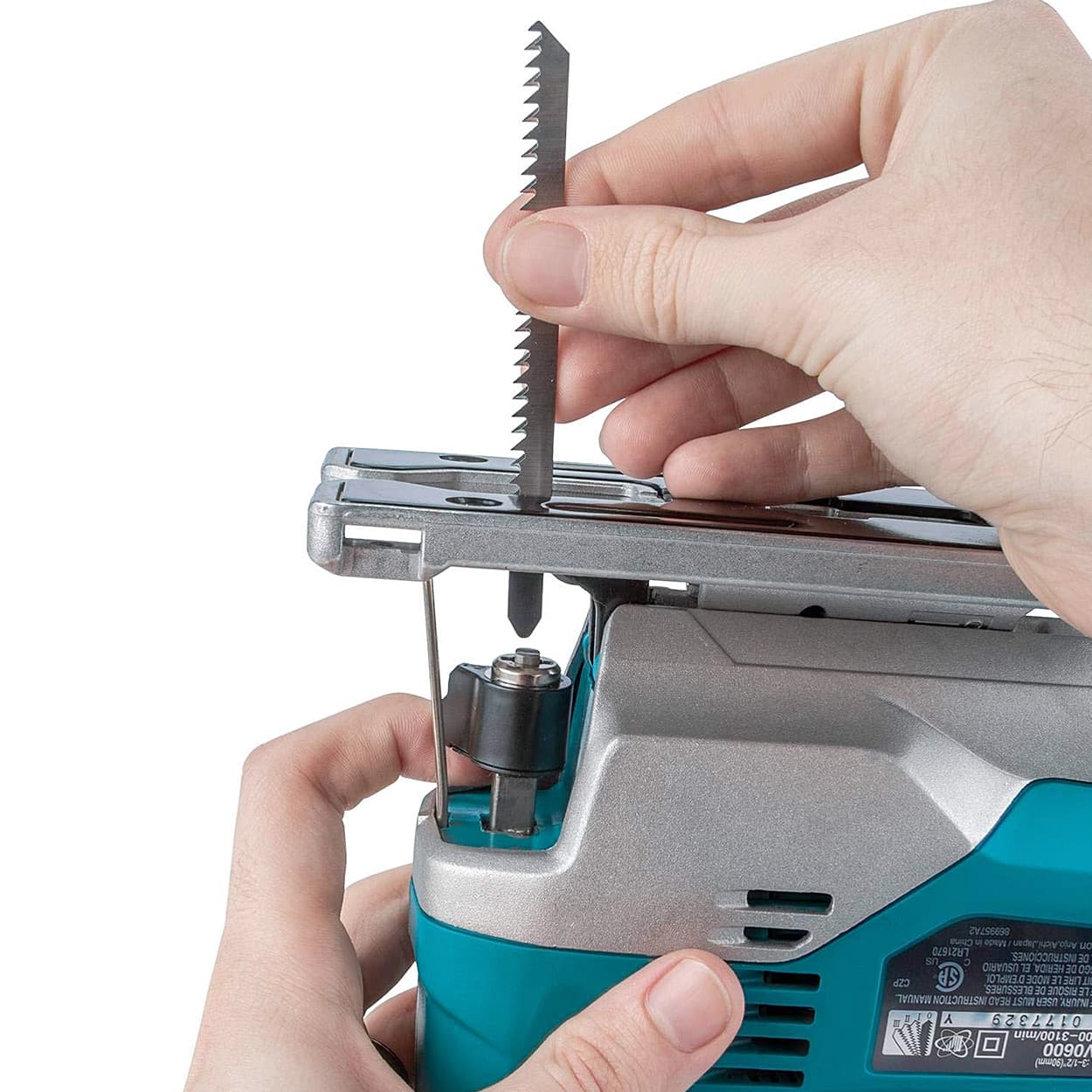Makita 23mm / 650W Top Handle Jig Saw with 3 Orbital Settings Plus Straight Cutting, JV0600K