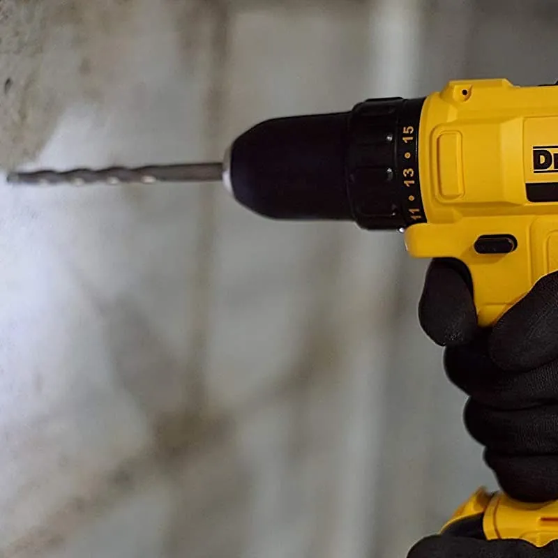 Dewalt 12V / 10mm XR Li ion Cordless Impact Drill Machine Driver With 2x1.3 Ah Batteries & Charger, DCD700C2-IN