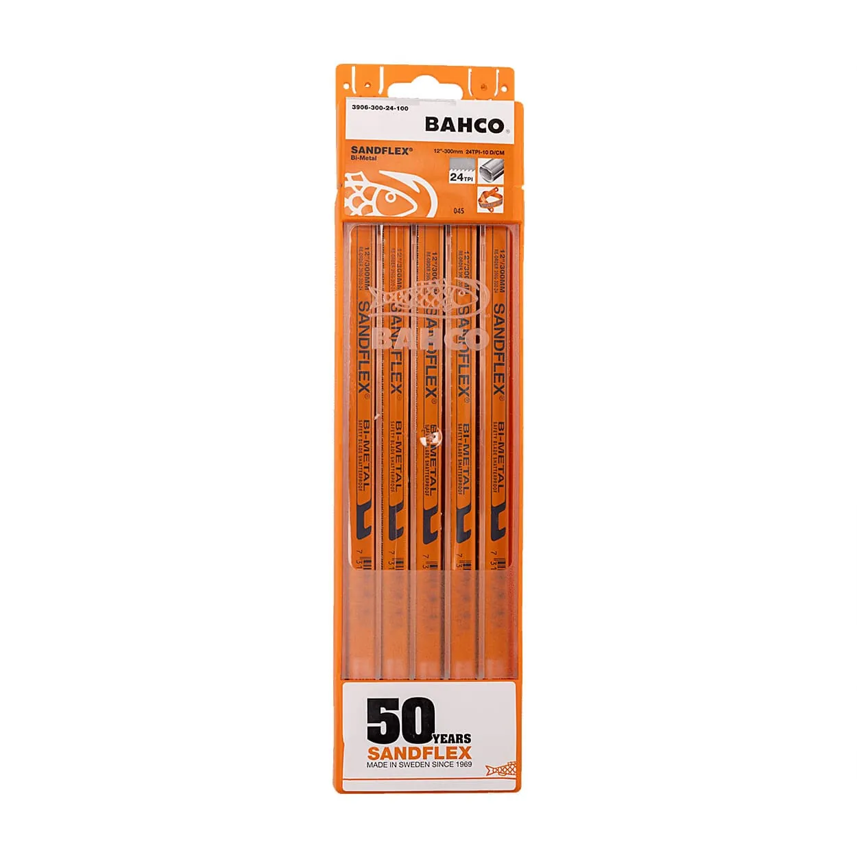 Bacho 300 x 12.5 x 0.63 mm, 14 TPI HSS-BiMetal Hard Hacksaw Blade (Pack Of 10 Pcs)