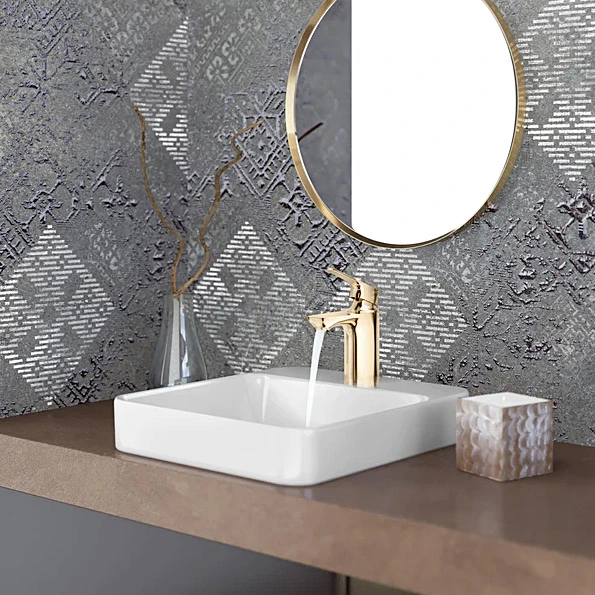 Kohler Aleo+ Single Control Basin / Lavatory Faucet Without Drain In French Gold Finish, K-72312IN-4ND-AF