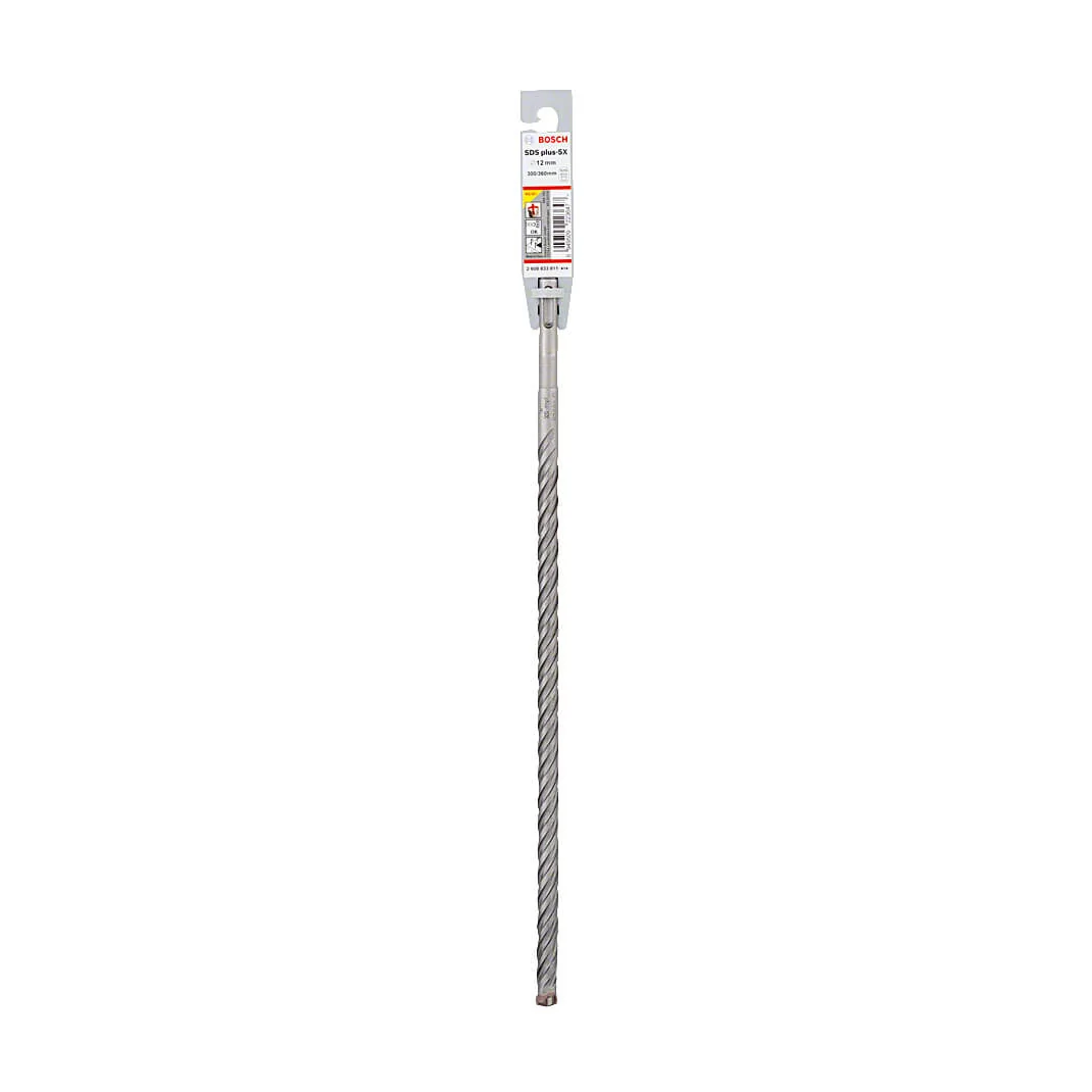 Bosch 12 x 300 x 360 mm SDS Plus-5X Hammer Drill Bits, 2 608 833 811