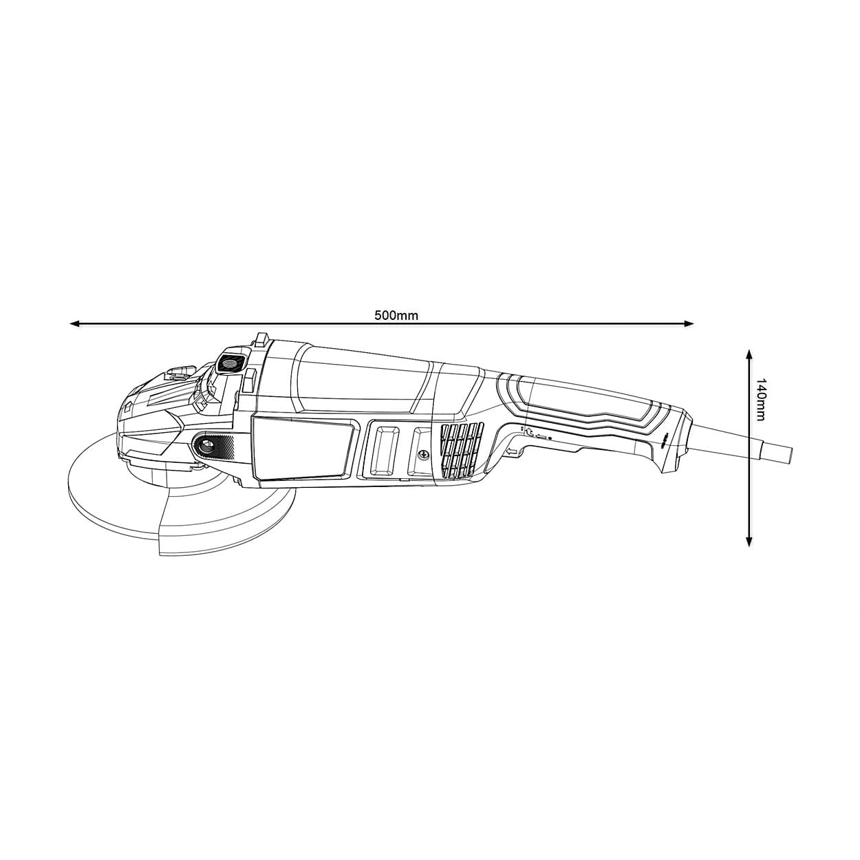 Bosch 230mm / 9 inch 2200W Professional Angle Grinder, GWS 2200-230