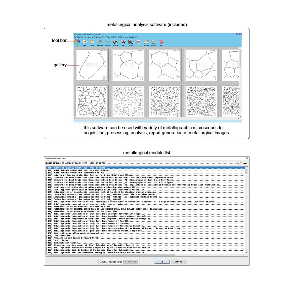 Insize Metallurgical Analysis Software & Camera for Metallurgical Microscope, ISM-MAS100