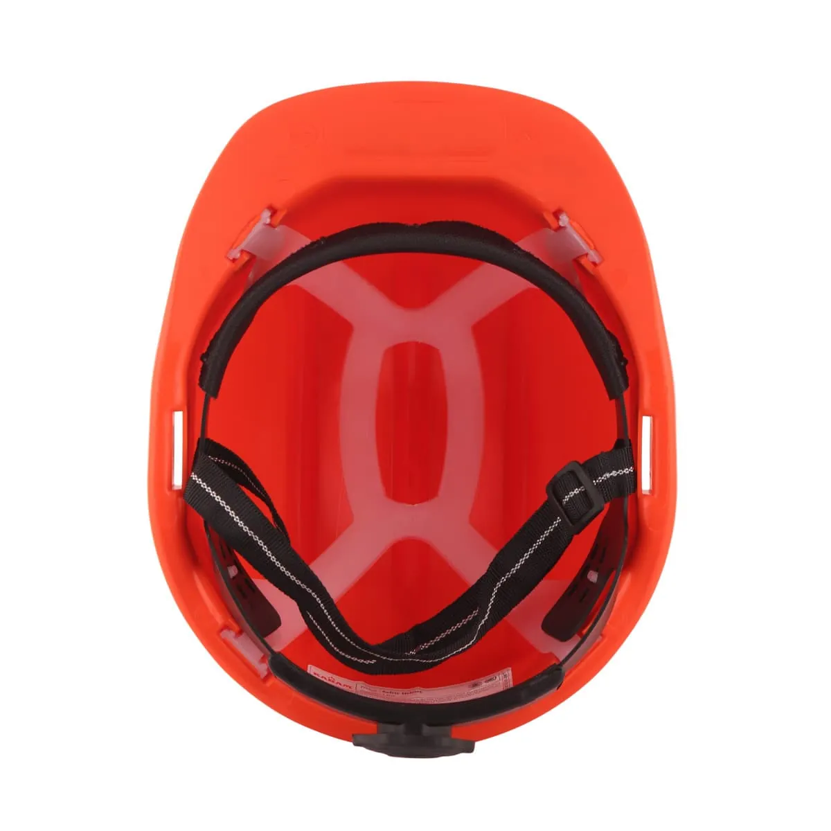Karam ISI Marked Shelmet Ratchet Type Safety Helmet With Plastic Cradle (Orange), PN521
