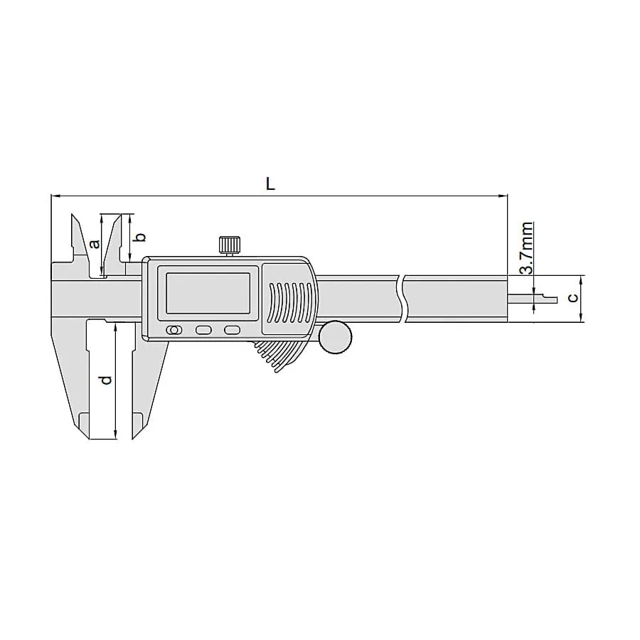 Insize 150 mm / 6 inch Digital Caliper (Basic Type), 1112-150