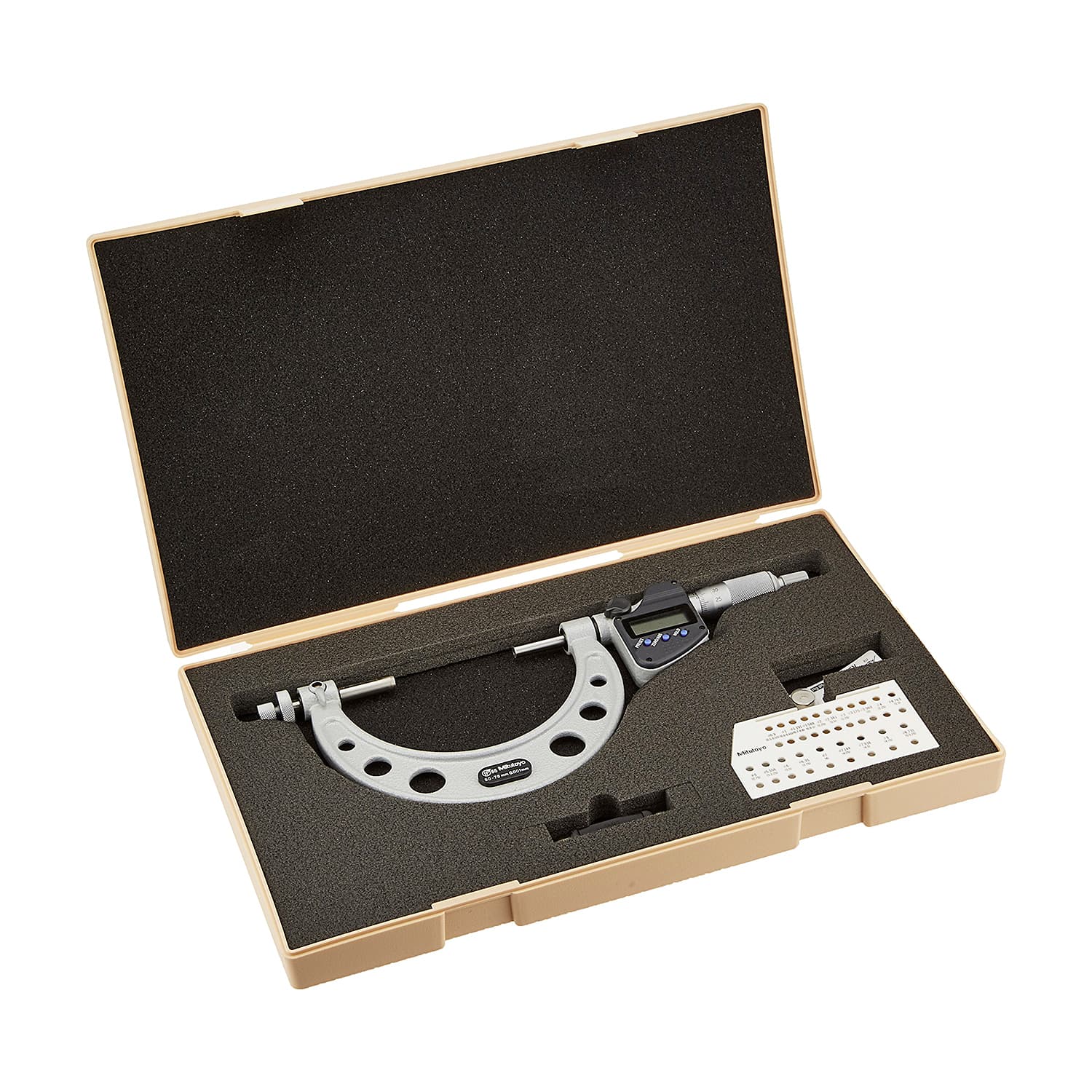 Mitutoyo 50 - 75 mm Digital Gear Tooth Micrometer (IP65), 324-253-30