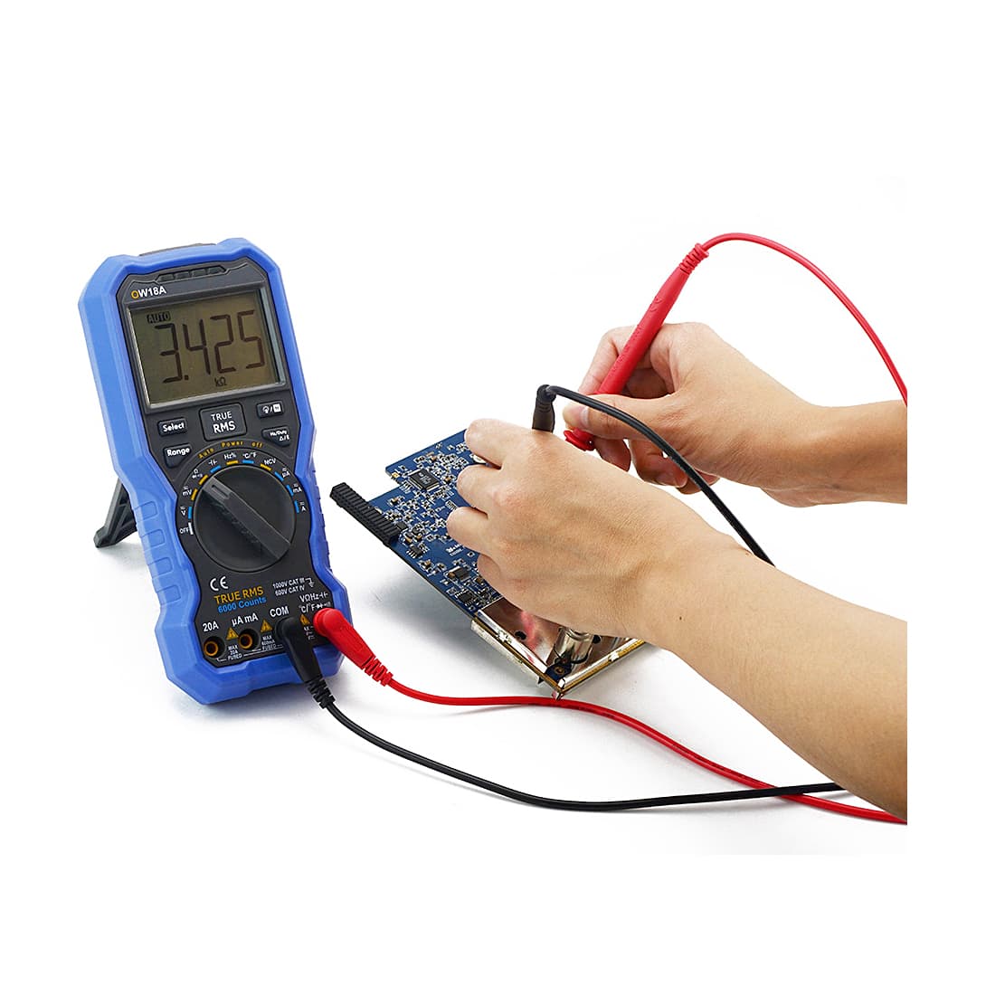 Owon 3-5/6 Digit / 6000 Count True RMS Digital Multimeter with Bluetooth, OW 18B