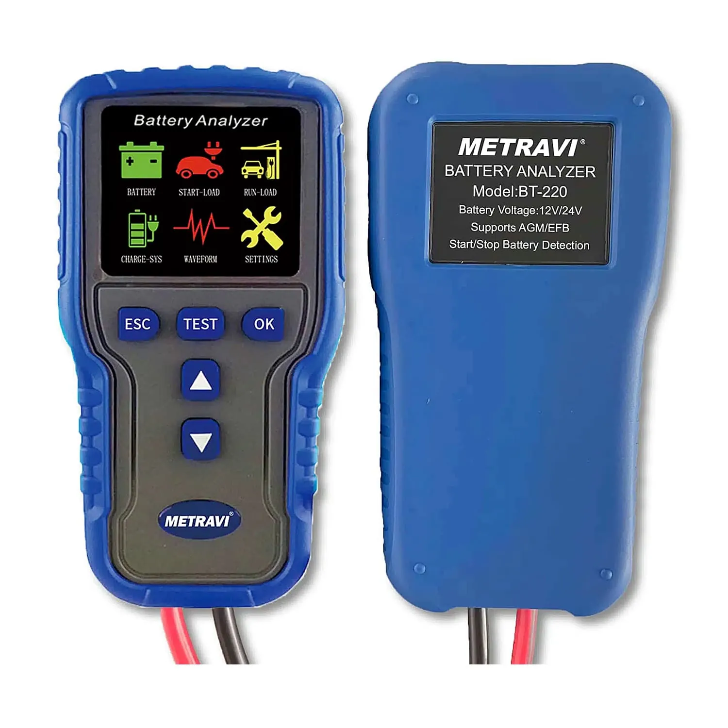 Metravi 100CCA - 2000CCA Battery Analyser, BT-220