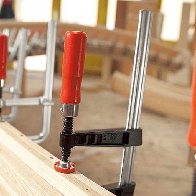 Bessey 200 mm Malleable Cast Iron Screw Clamp with Tried & True Wooden Handle, TG20