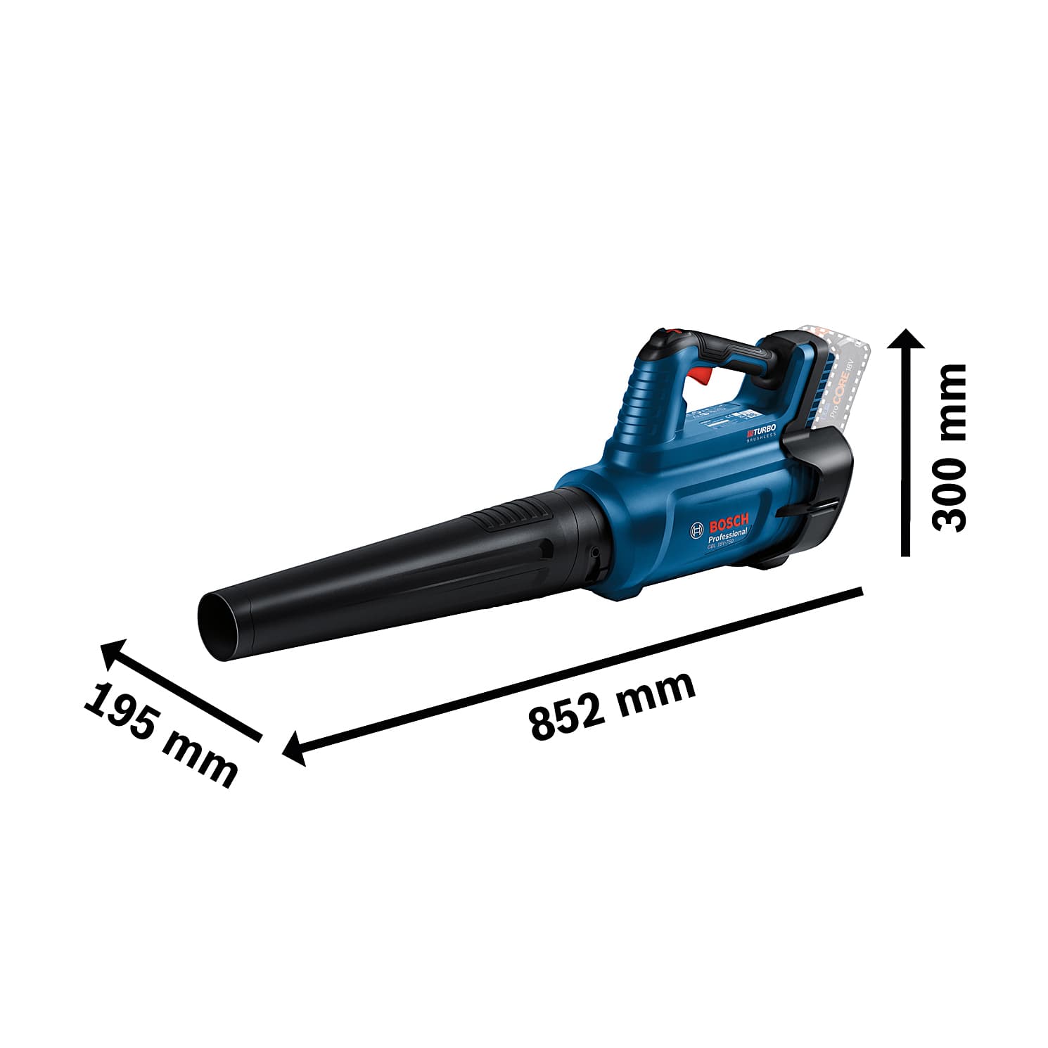 Bosch 18V Professional Cordless Leaf Blower (Bare Tool), GBL 18V-750