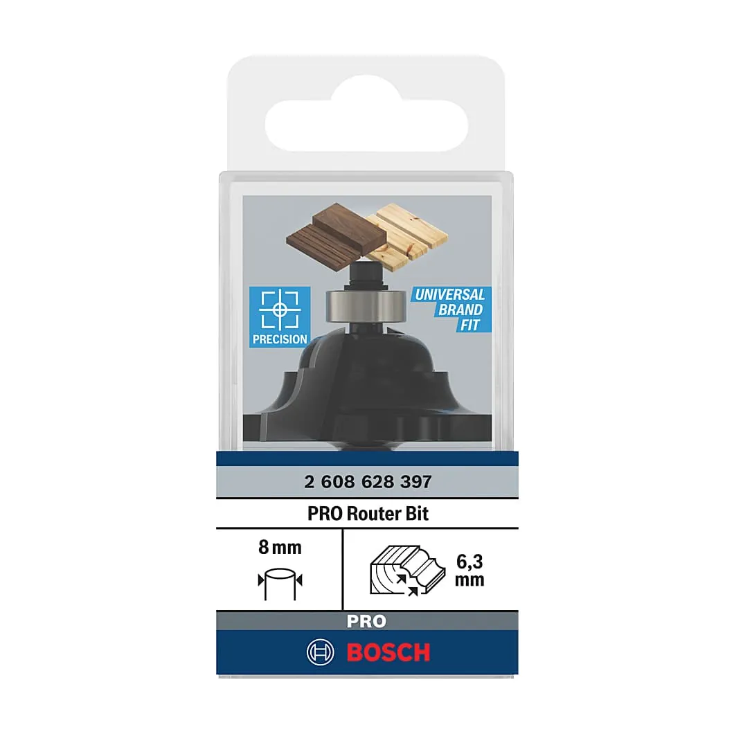 Bosch 42.9 mm Pro Router Bit (Classical Cove & Bead Bit), 2 608 628 397