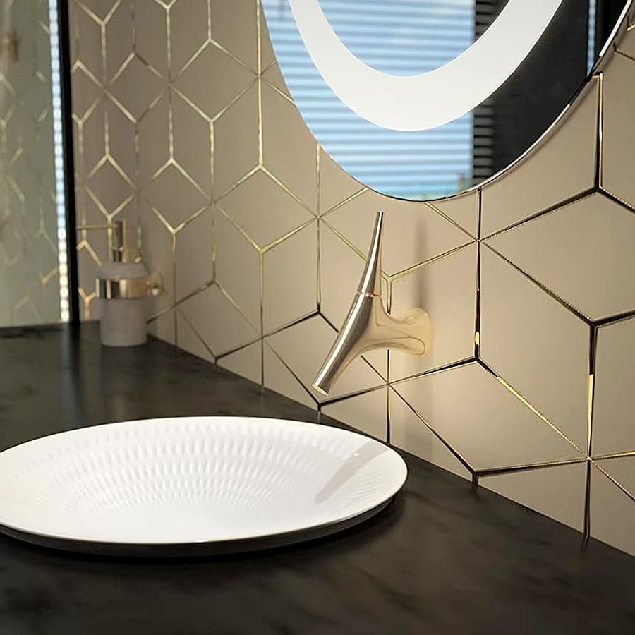 Kohler Vive Single Control Wall Mount Monoblock Basin / Lavatory Faucet Trim + Valve In Rose Gold Finish, K-23975IN-4ND-RGD