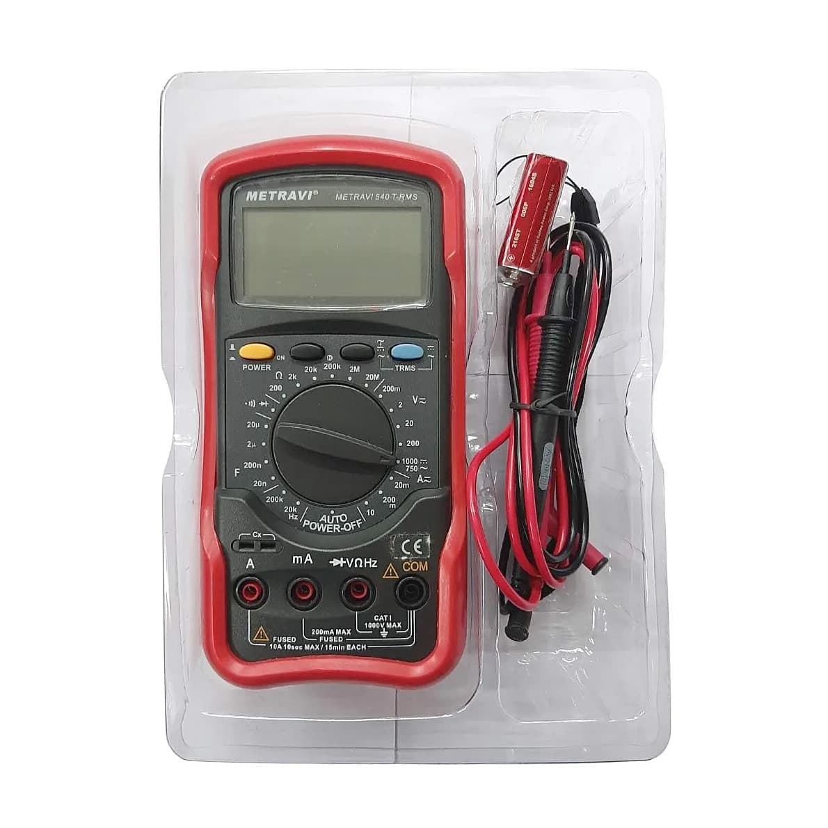 Metravi 4-1/2 Digits / 1000V Digital TRMS Multimeter, 540