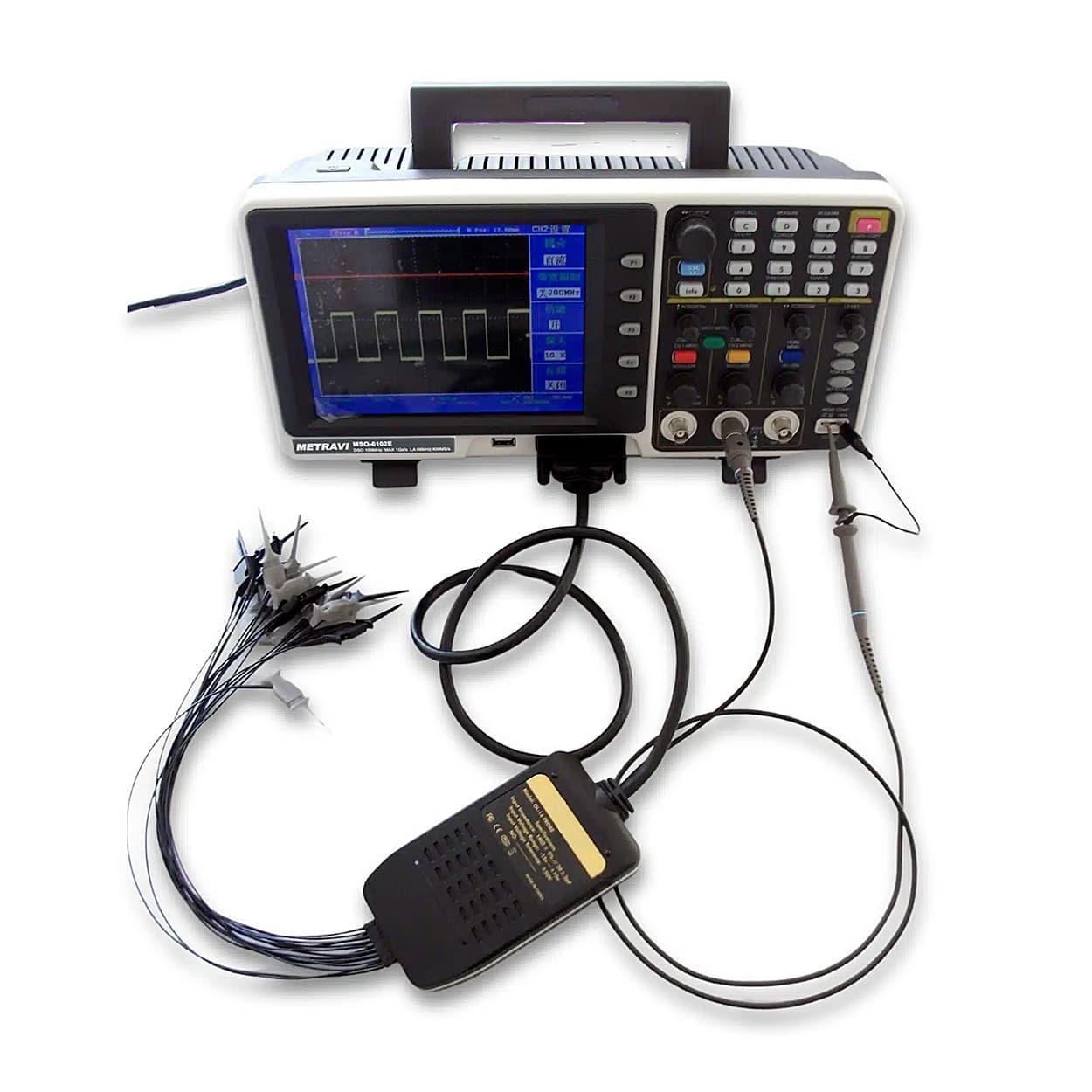 Metravi 100MHz Mixed Signal Oscilloscope With Logic Analyser, MSO-6102E