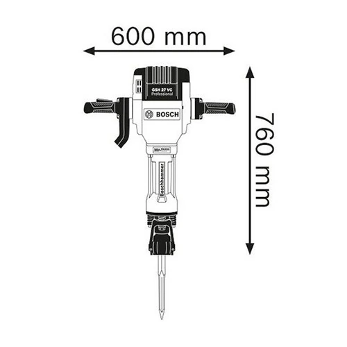 Bosch 2000W Professional Heavy Duty Electric Breaker, GSH 27 VC