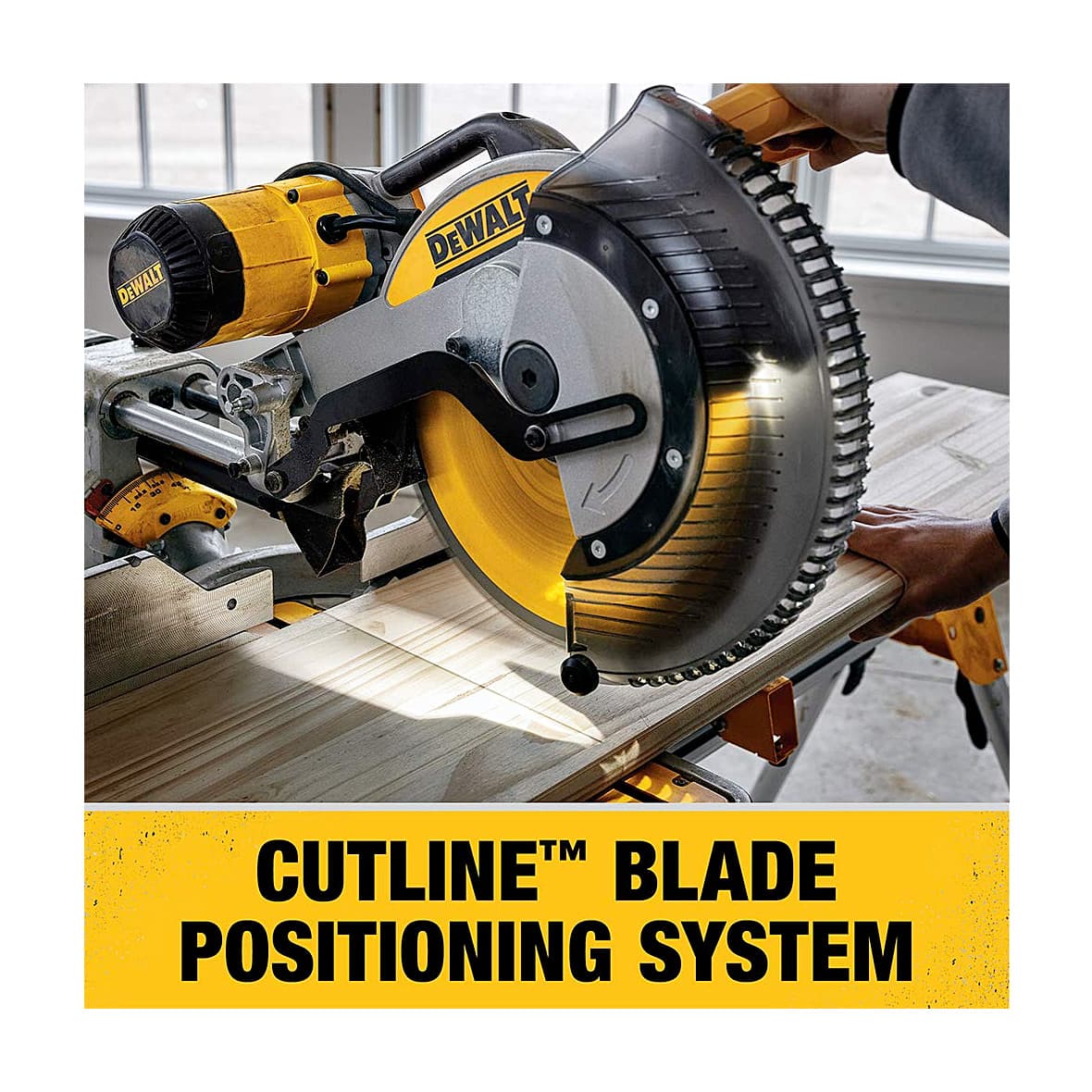 Dewalt 305mm 1675W Compound Slide Mitre Saw with 60T TCT Blade, DWS780-QS