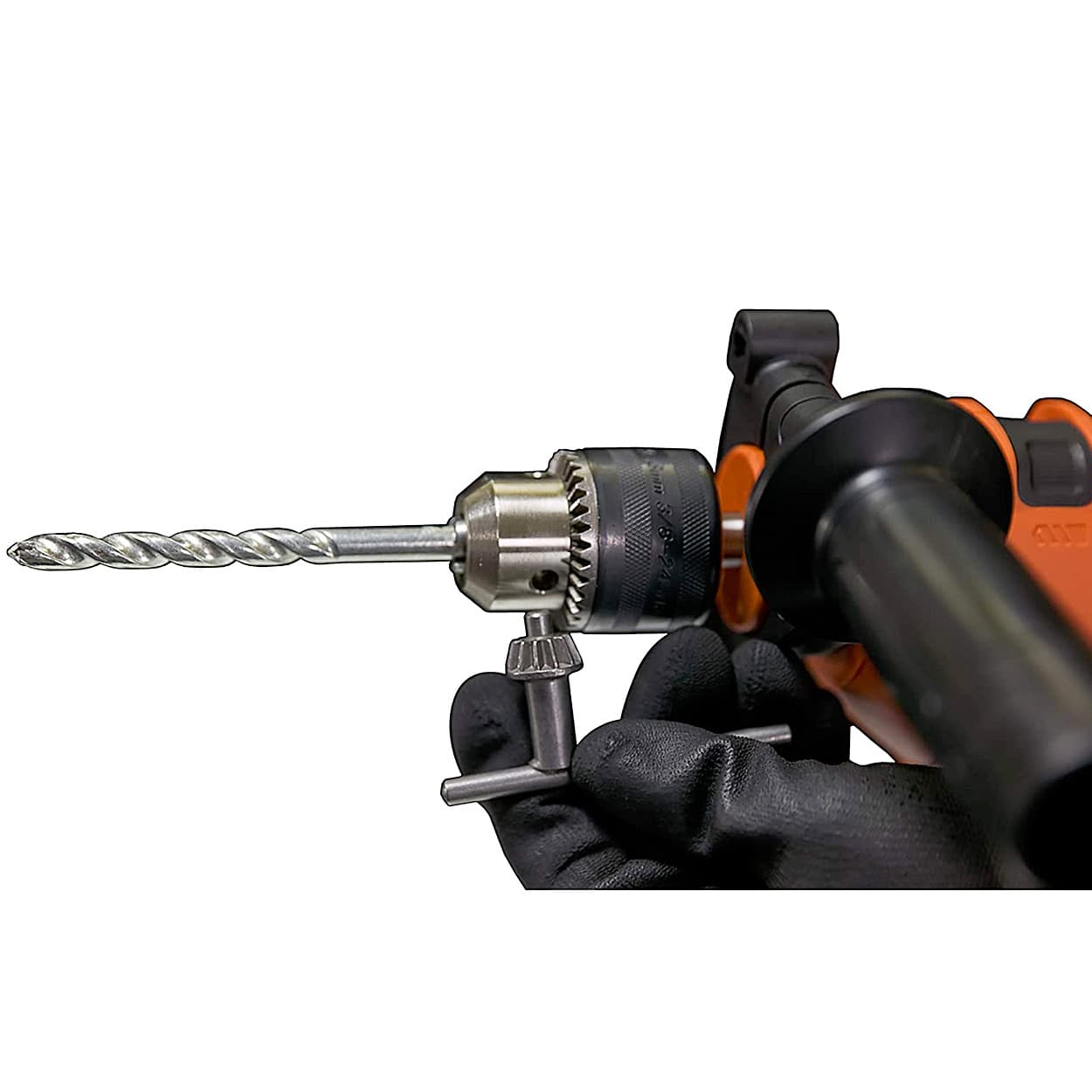 Black+Decker 550W 13mm Variable Speed Reversible Hammer Drill Machine with 4 Drill Bits, KR554RE-IN